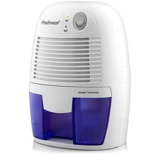 Pro Breeze 16oz Electric Mini Dehumidifier - Compact, Energy Efficient, No Noise for Home, Kitchen, Bathroom, RV, Office, White