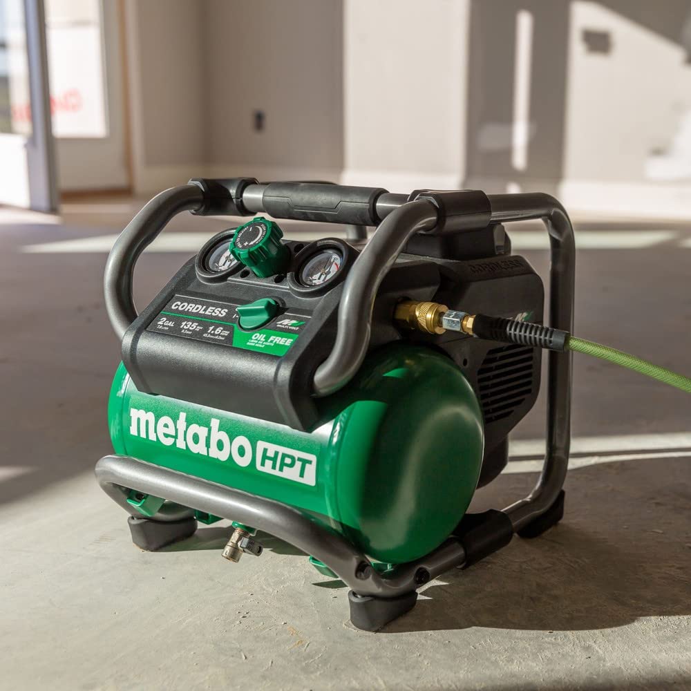 Metabo Hpt 36V Multivolt Cordless Air Compressor | Tool Only, No Battery | Brushless Motor | 135 Max Psi | 2-Gallon Capacity | 2