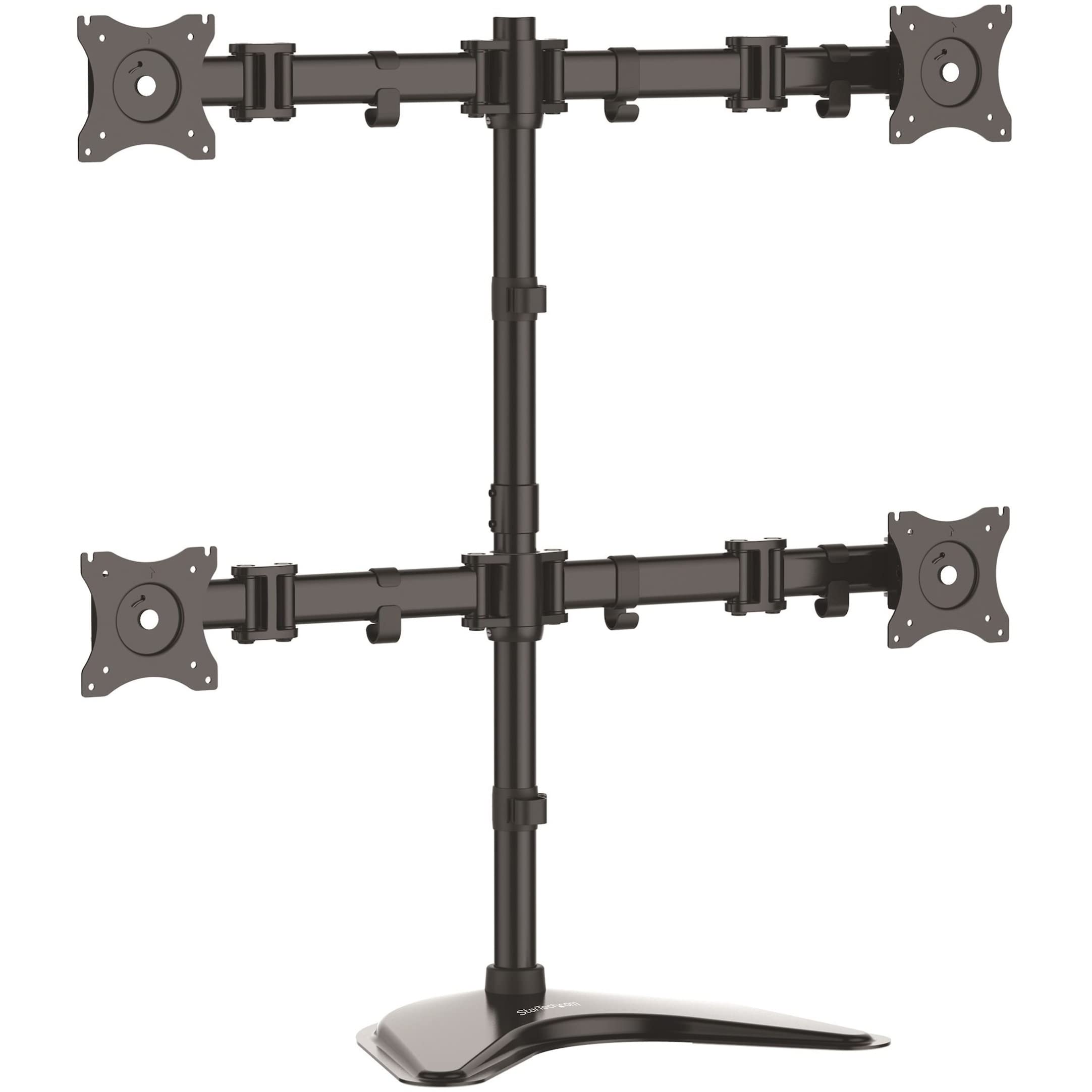 Startech.Com Quad Monitor Stand   Articulating   Supports Monitors 13 To 27   Adjustable Vesa Four Monitor Stand For 4 Screen Se