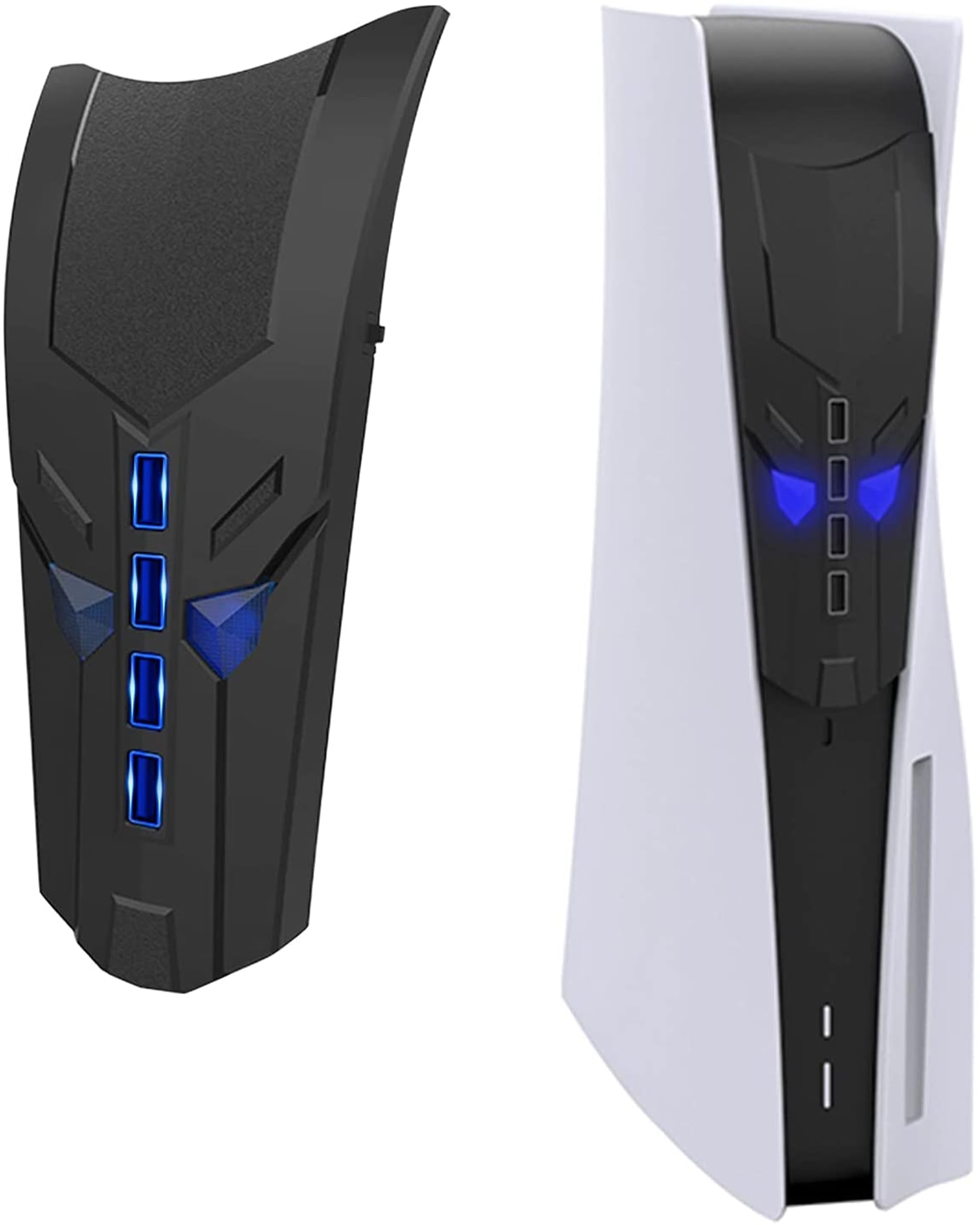 Joso 4 Ports USB Hub for PS5, USB Port Expander for PS5 with USB Adapter Cable, Multi-Platform Compatible with PlayStation 5 Acc