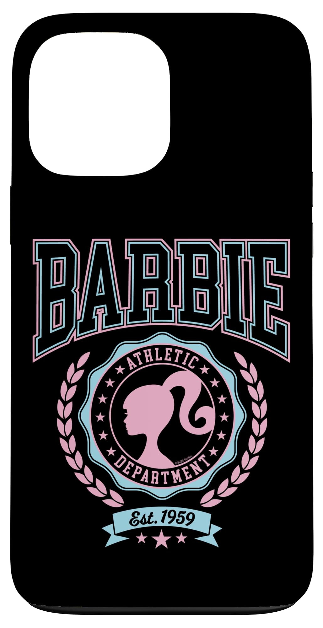 Iphone 13 Pro Max Barbie   Varsity Athletic Department Silhouette Logo Case