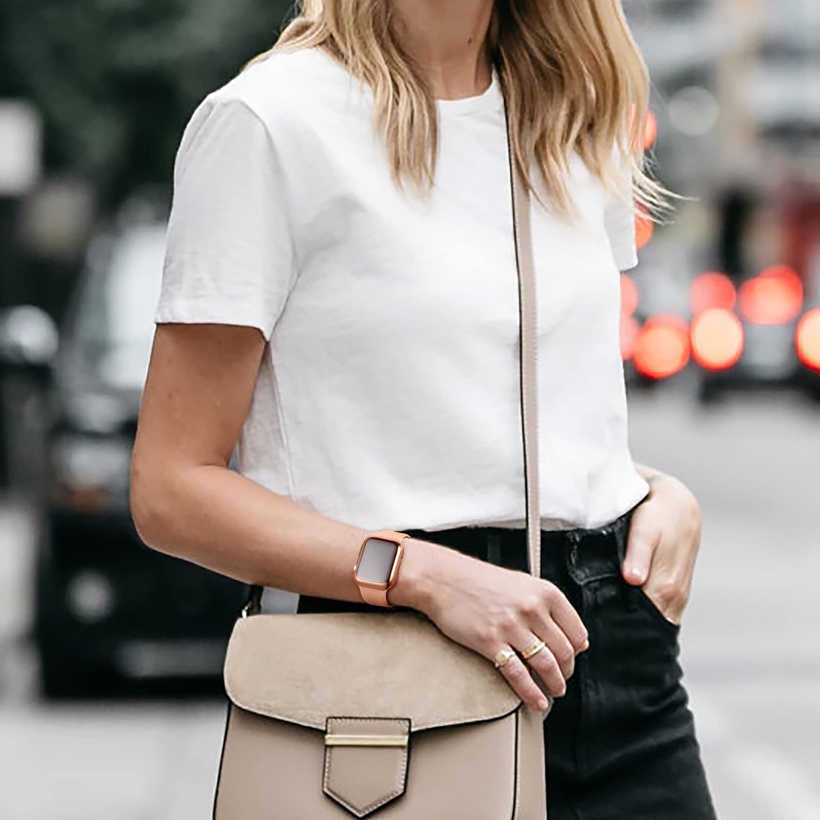 Geak 3 Pack Compatible With Apple Watch Case 45Mm,Soft High Sensitivity Tpu Cover For Apple Watch Screen Protector 45Mm With Ant