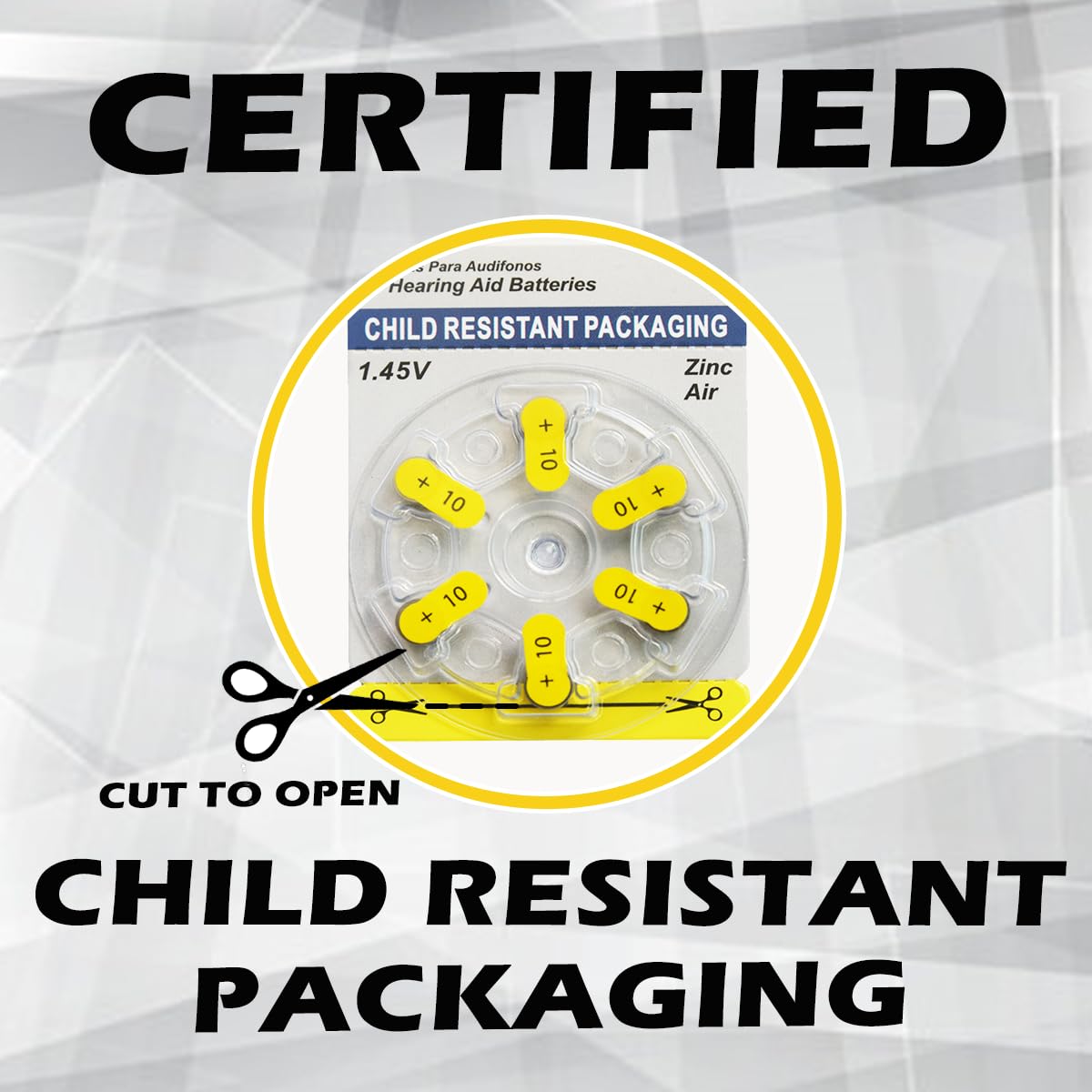 Zenipower Hearing Aid Batteries Size: 10 (60 Batteries)