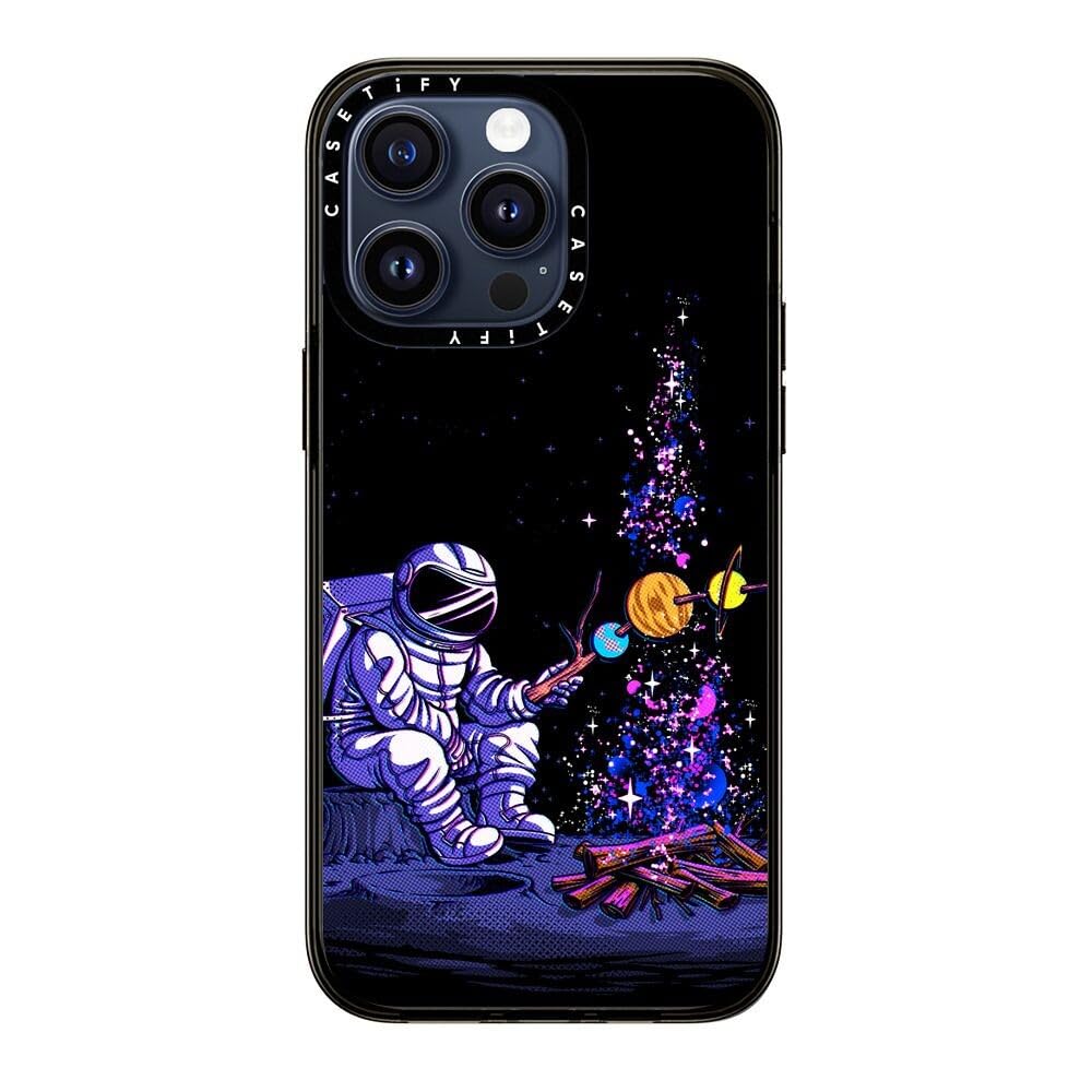 Casetify Compact Iphone 15 Pro Max Case [2X Military Grade Drop Tested / 4Ft Drop Protection]   Stars Prints   Moon Camping   Cl