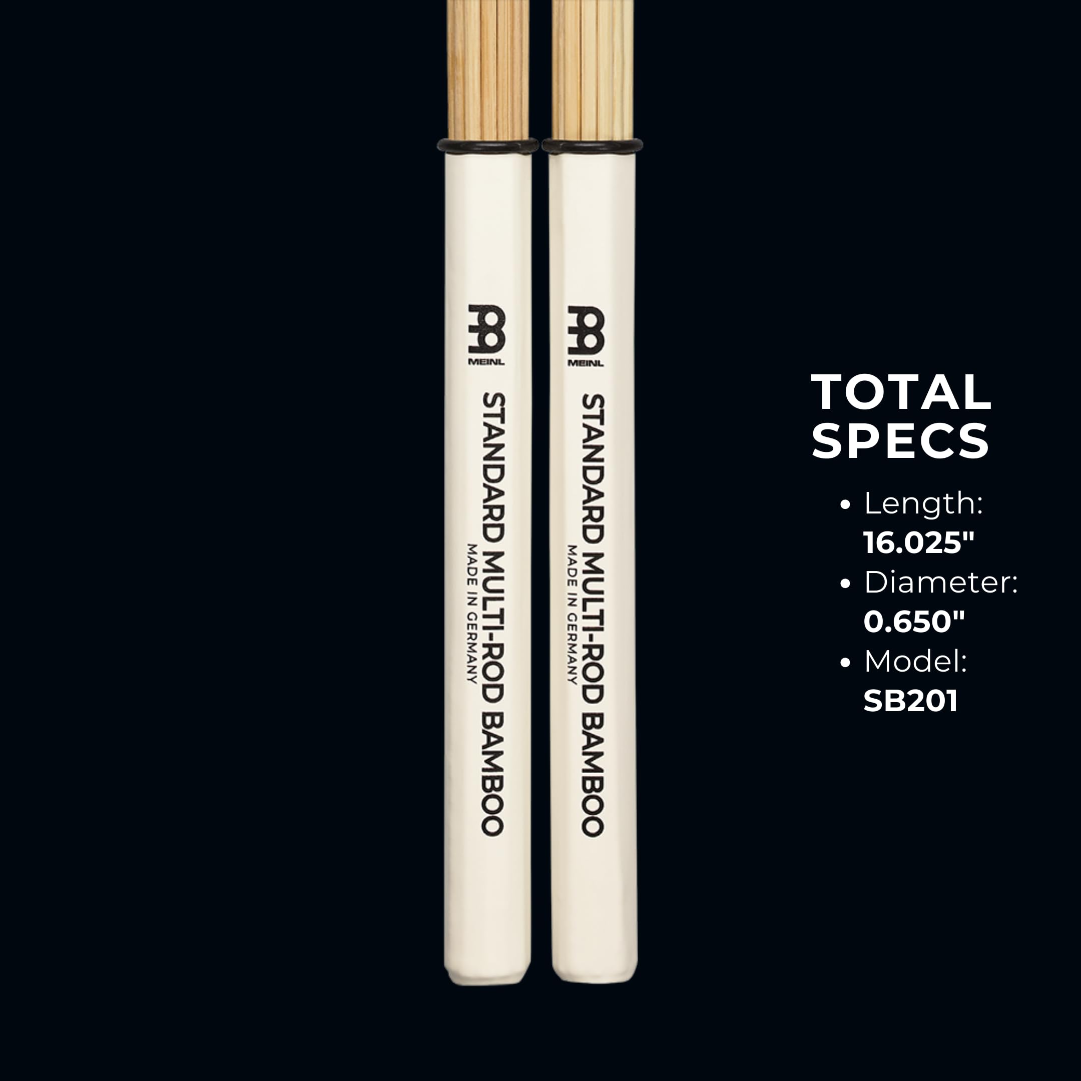 Meinl Stick & Brush Multi Rod Bundle Specialty Drumsticks For Low Volume Quiet Acoustic Music On Drums/Percussion, Bamboo Dowels