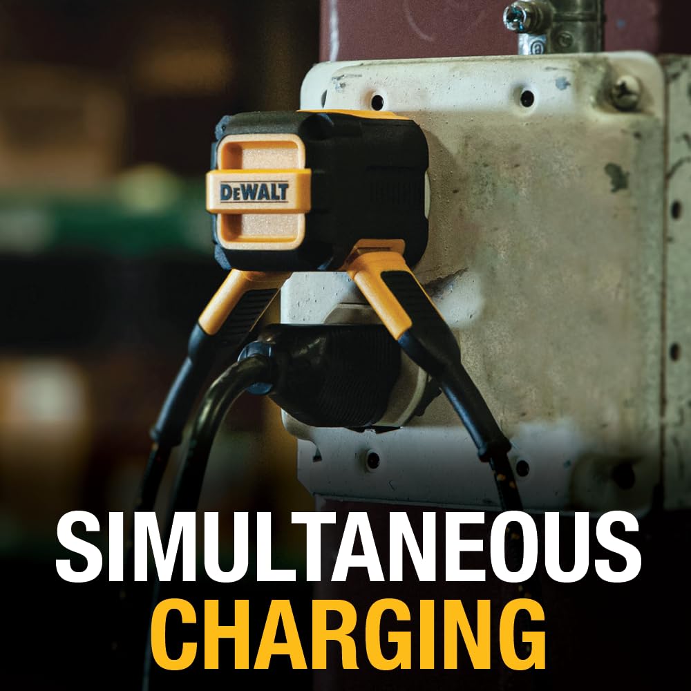 Dewalt 2-Port Usb Wall Charger - Neverblock Worksite Charger - Dual 5V/2.1A Power Ac Adapter - Fast Charging Block Cube For Ipho