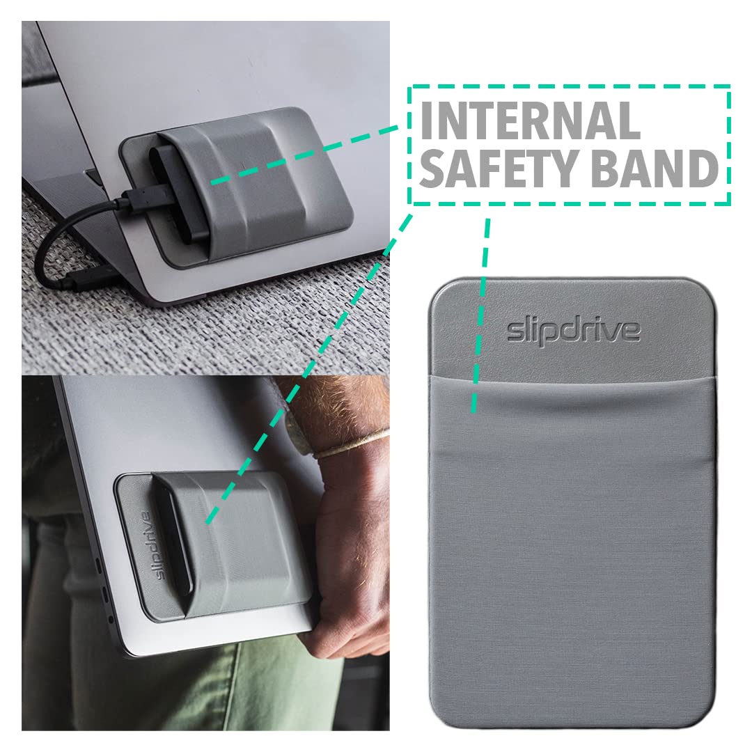 Slipdrive   Portable Hard Drive Sleeve For Laptop   Ssd Solid State Drive   Reusable Adhesive   5    X 3.2    Stick On External
