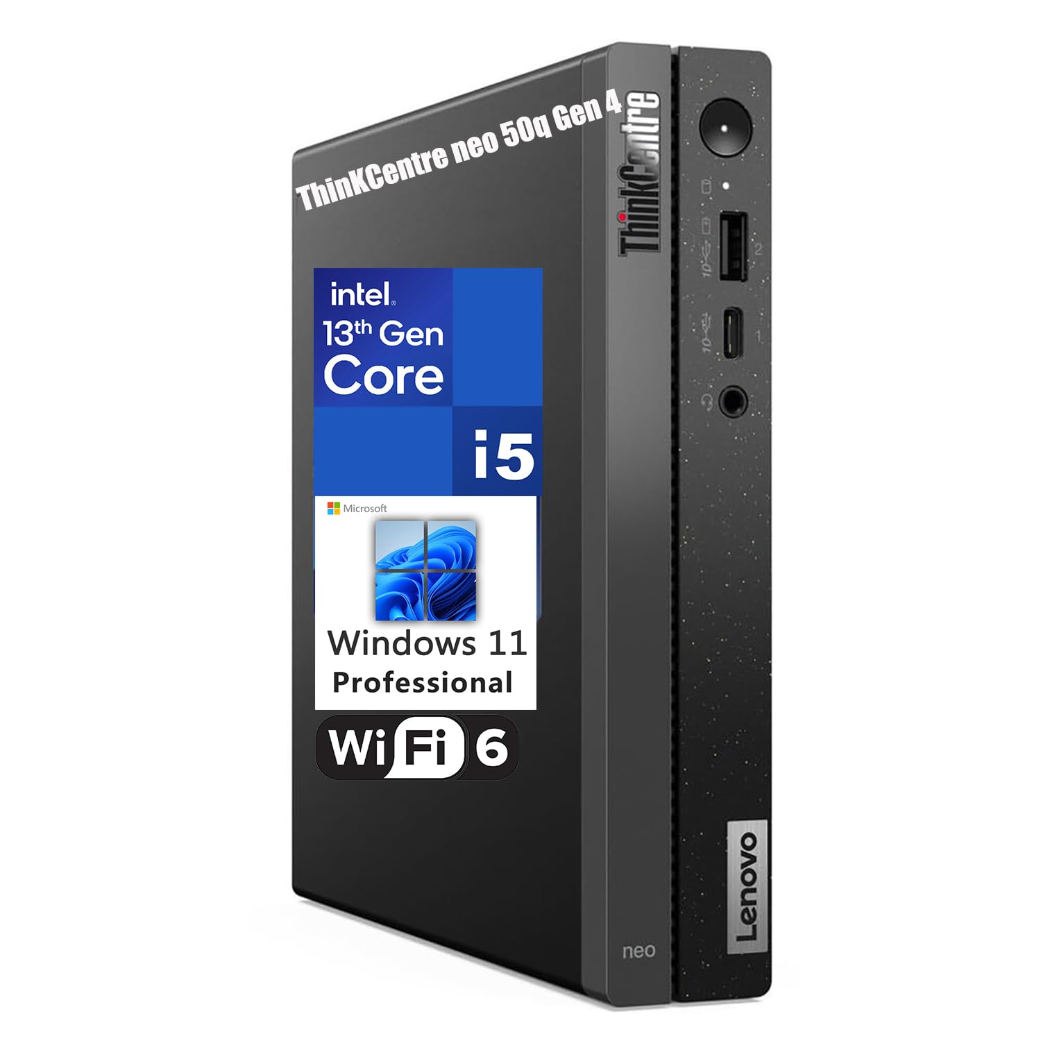 Lenovo Thinkcentre Neo 50Q Gen 4 Tiny 1L Business Mini Desktop Computer, 13Th Gen Intel Octa Core I5 13420H (Beat I7 1355U), 32G