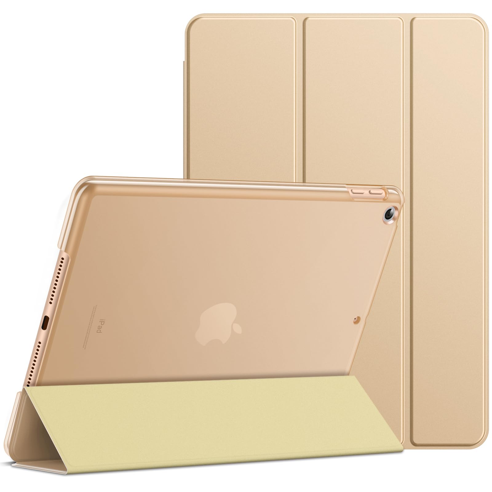 JETech Case for iPad (9.7-Inch, 2018/2017 Model, 6th/5th Generation), Smart Cover Auto Wake/Sleep (Gold)