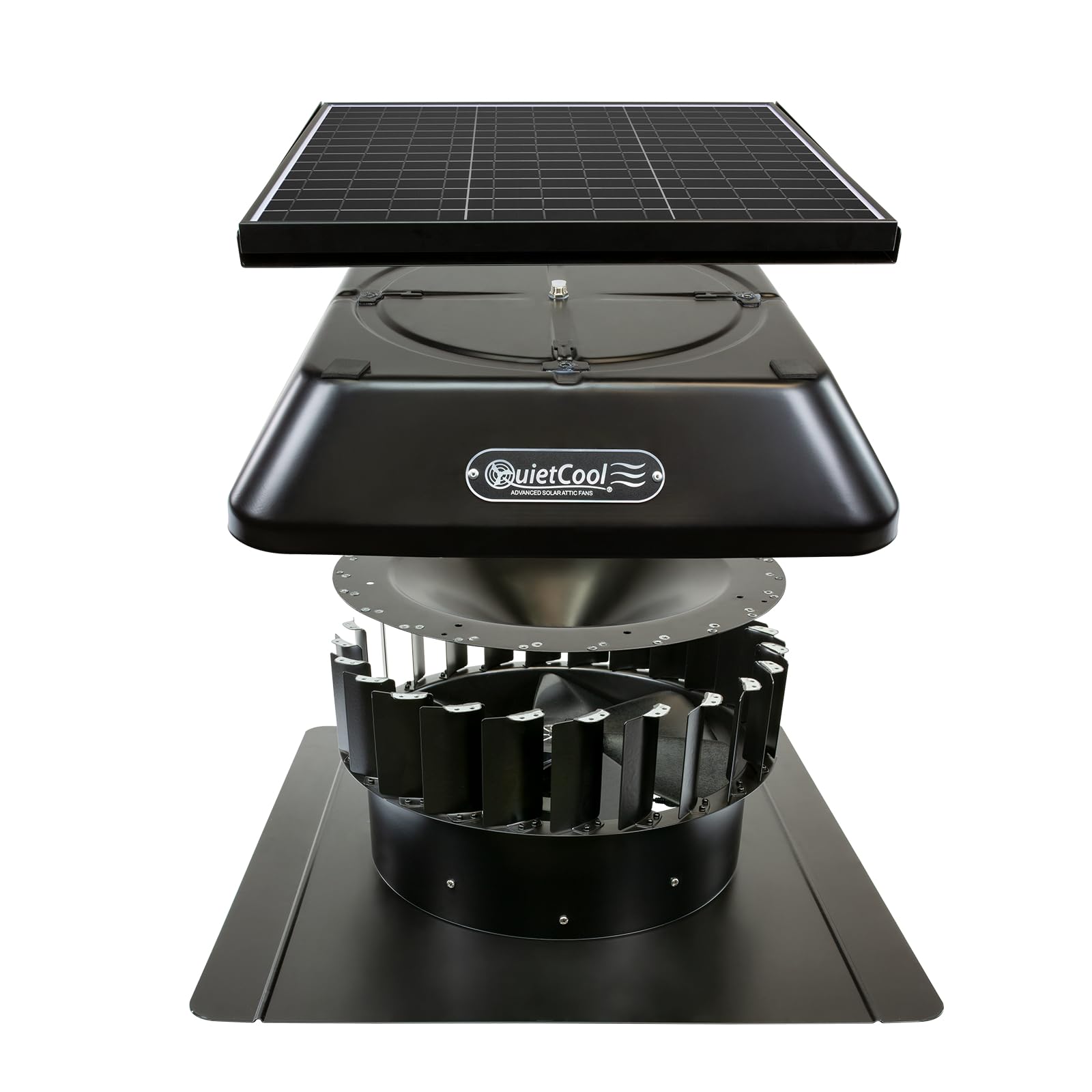 Quietcool 40 Watt Solar Powered Roof Mount Attic Fan