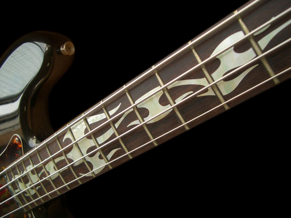 Jockomo Fire Flame (White Pearl) Base Inlay Sticker