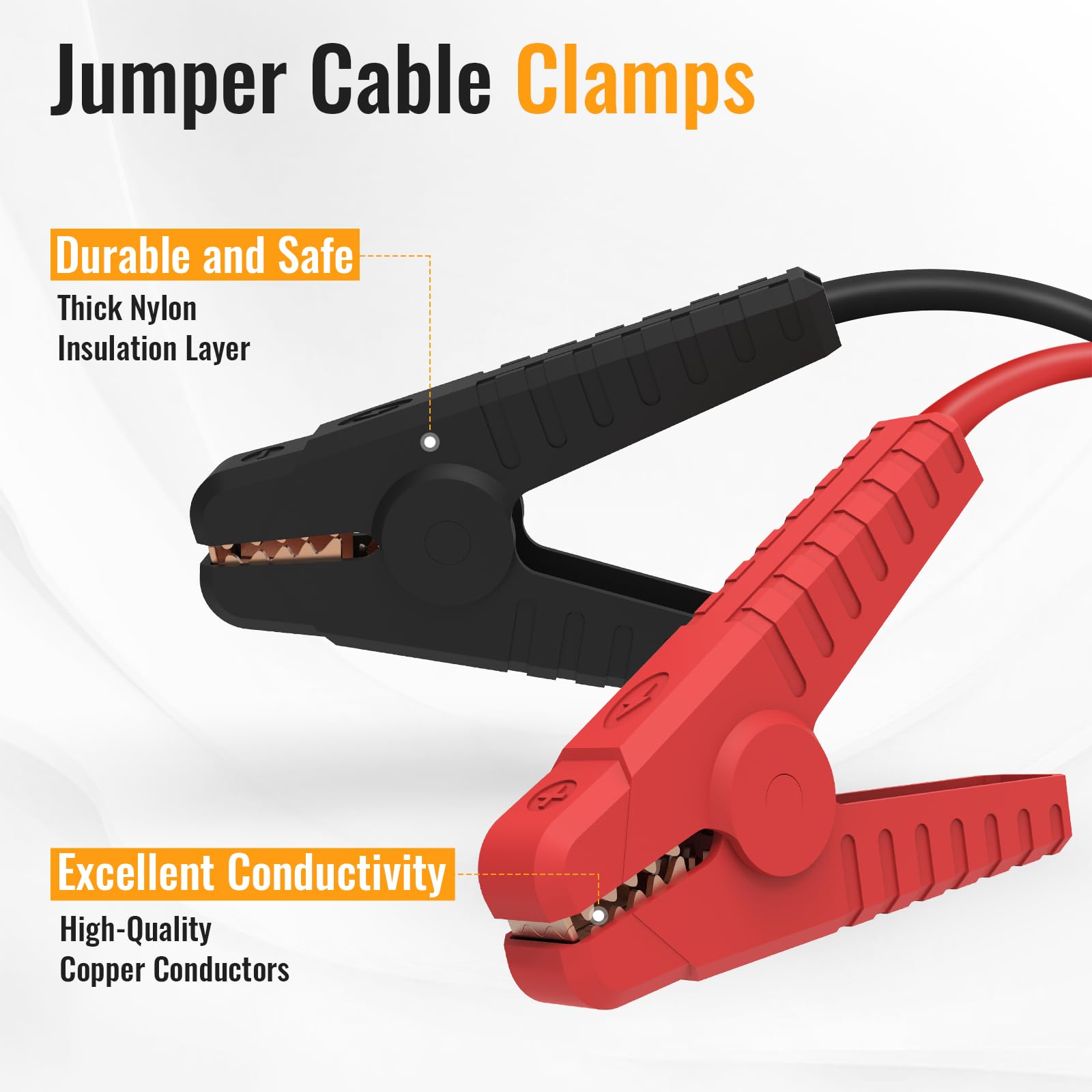 Kzreect Jumper Cables Adapter Compatible With Dewalt 18V/20V Battery, 8Awg 5.9Ft Portable Auto Jump Starter For Starting Car Lig