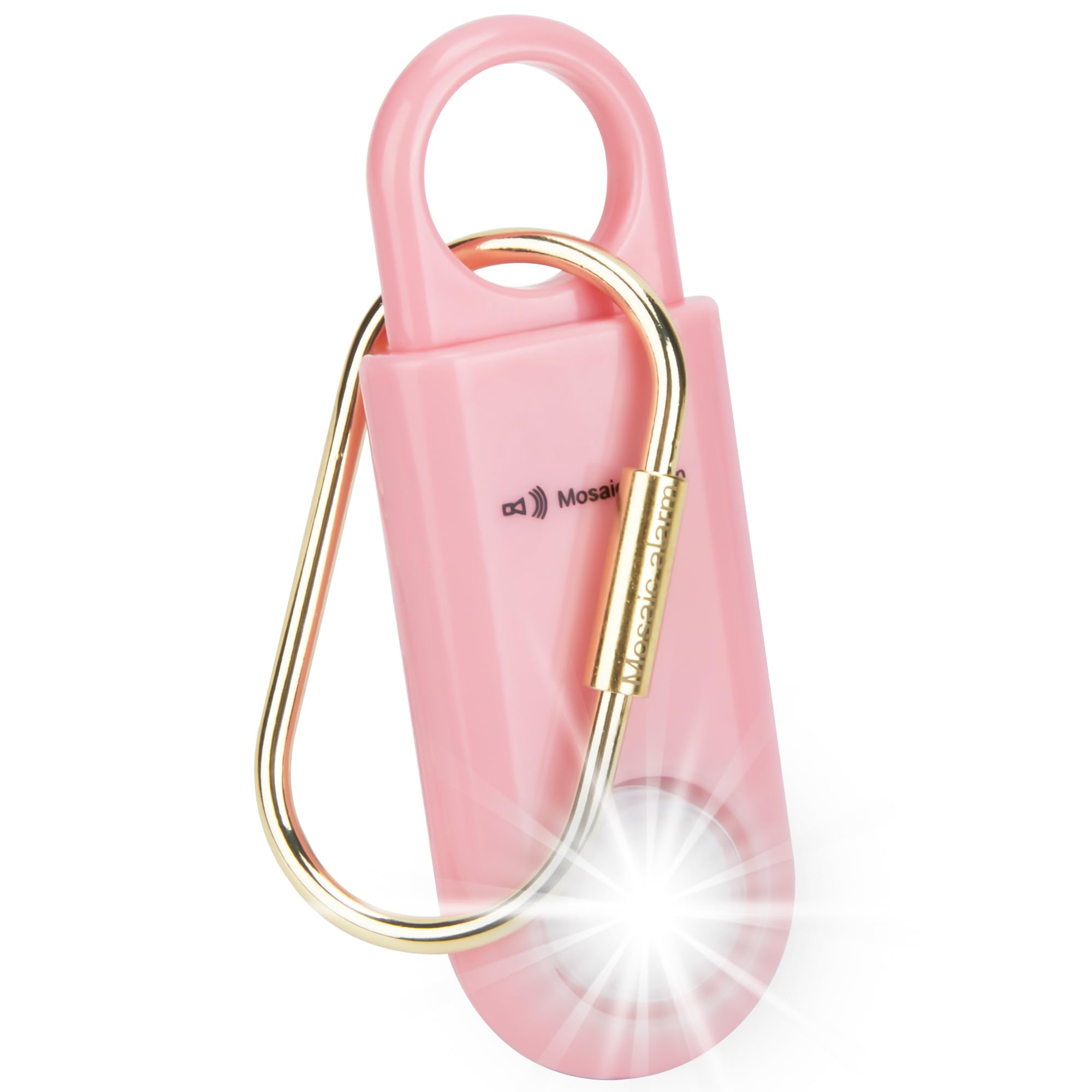 130dB Keychain Siren Strobe Light. Loud Sound Personal Safety Alarm with Carabiner. SOS Emergency Alerts for Women, Girls, Schoo