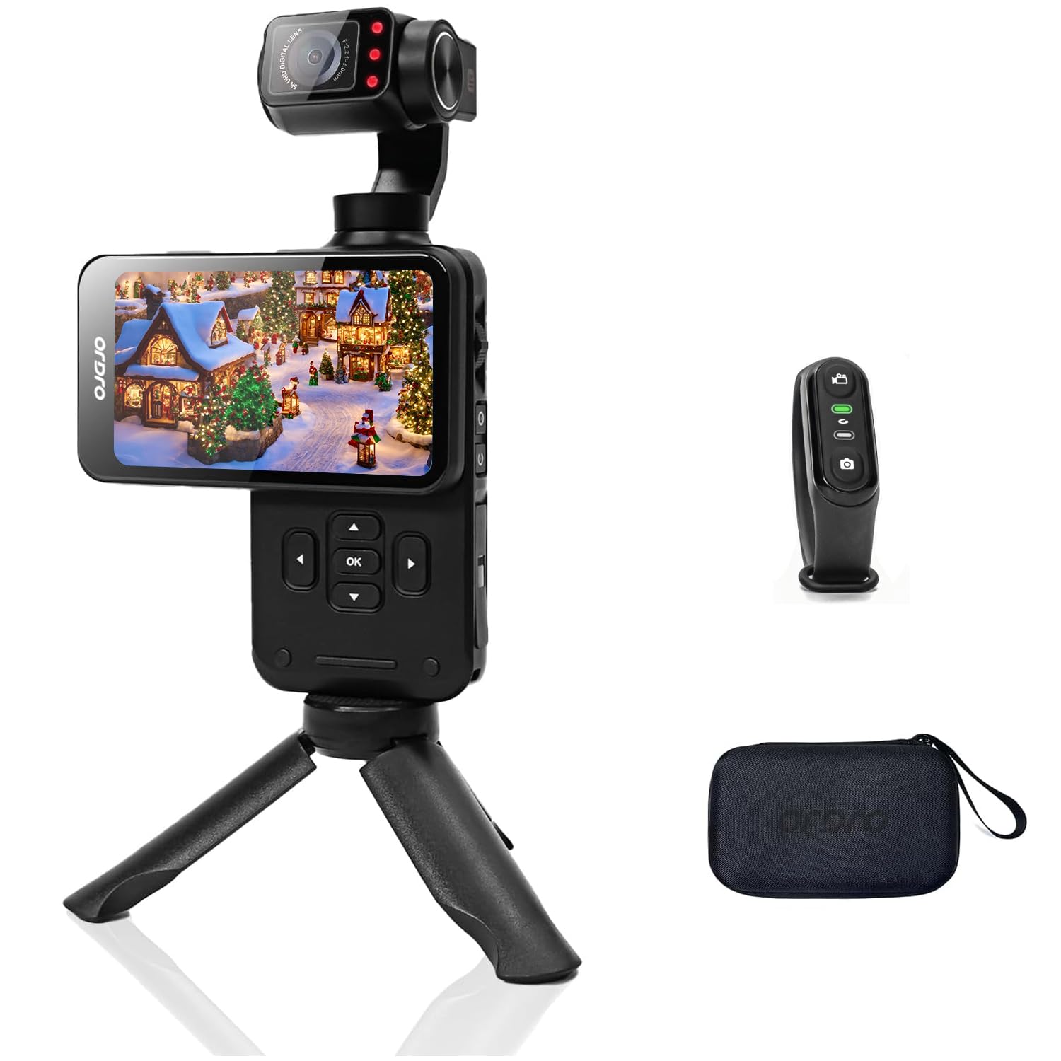 ORDRO M5 Pocket Camcorder, 4K 60FPS Video Camcorder with 3Axis Gimal