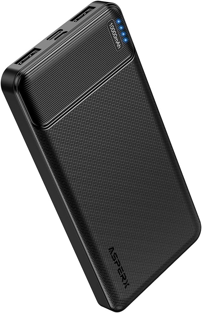 Asperx 10000Mah Usb C Output Portable Charger Power Bank Fast Charging, Portable Battery Bank External Battery Pack For Iphone,