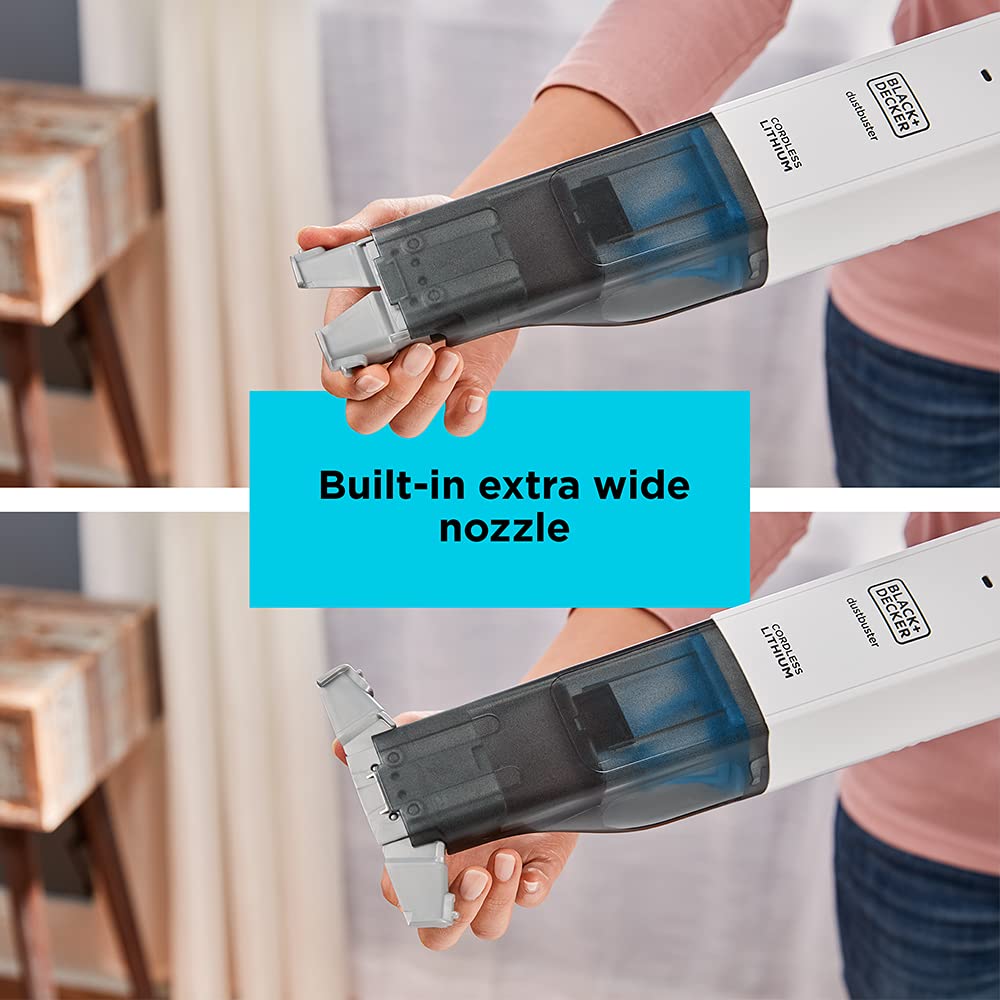 BLACK+DECKER 12V MAX Handheld Vacuum, Cordless Dustbuster® AdvancedClean, Model HLVC315B10, White