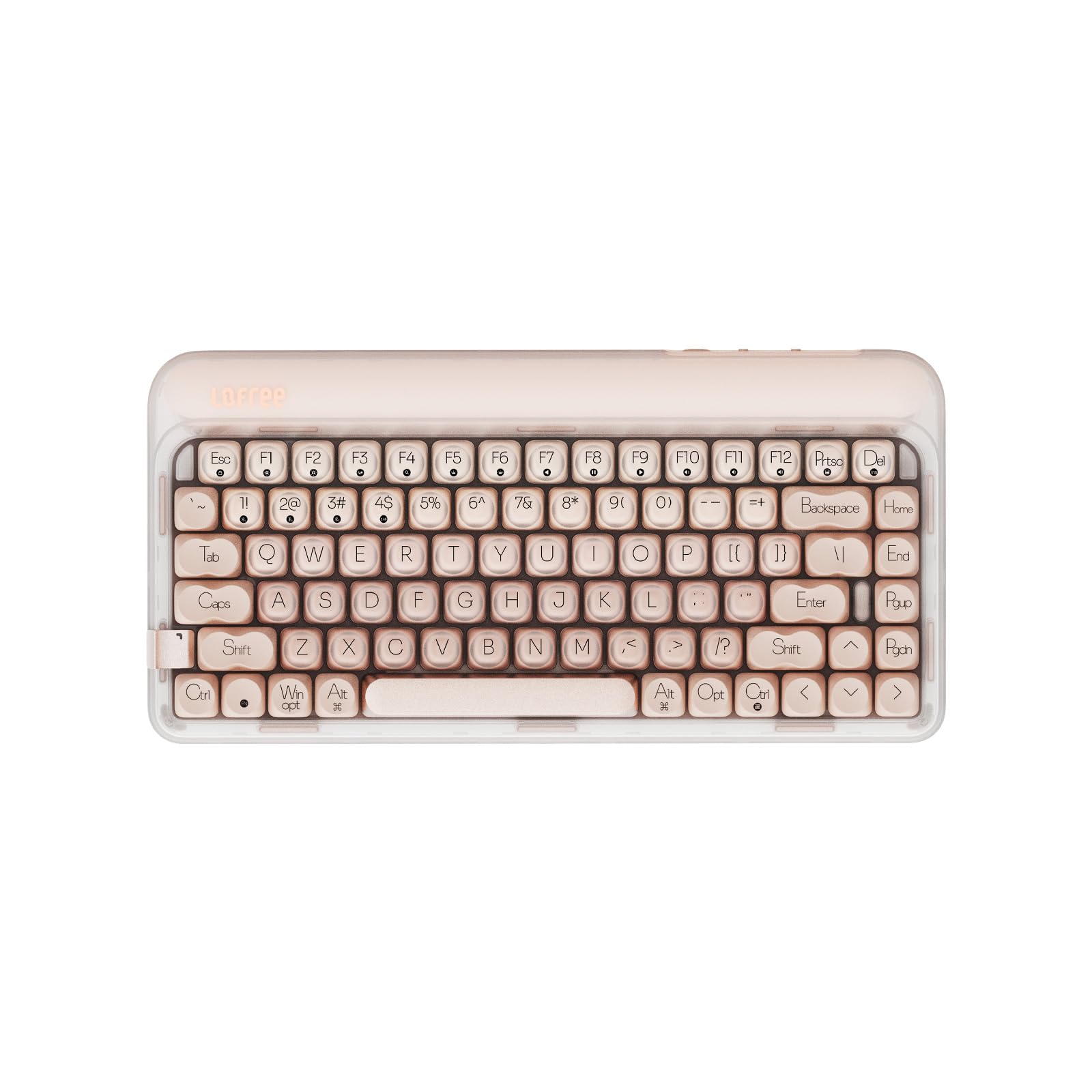 Lofree Dot Foundation Mechanical Keyboard, 75% Rechargeable Hot Swappable Keyboards With 3 Types Connection For Windows, Mac Os/