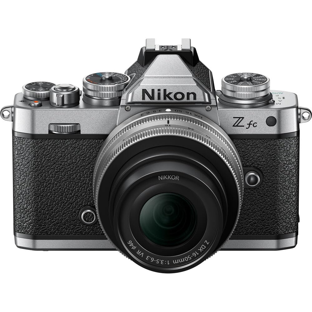 Nikon Zfc Mirrorless Camera With 16-50Mm Z Lens Silver (1675) + 64Gb Memory Card + Filter Kit + Bag + Card Reader + Photo Softwa