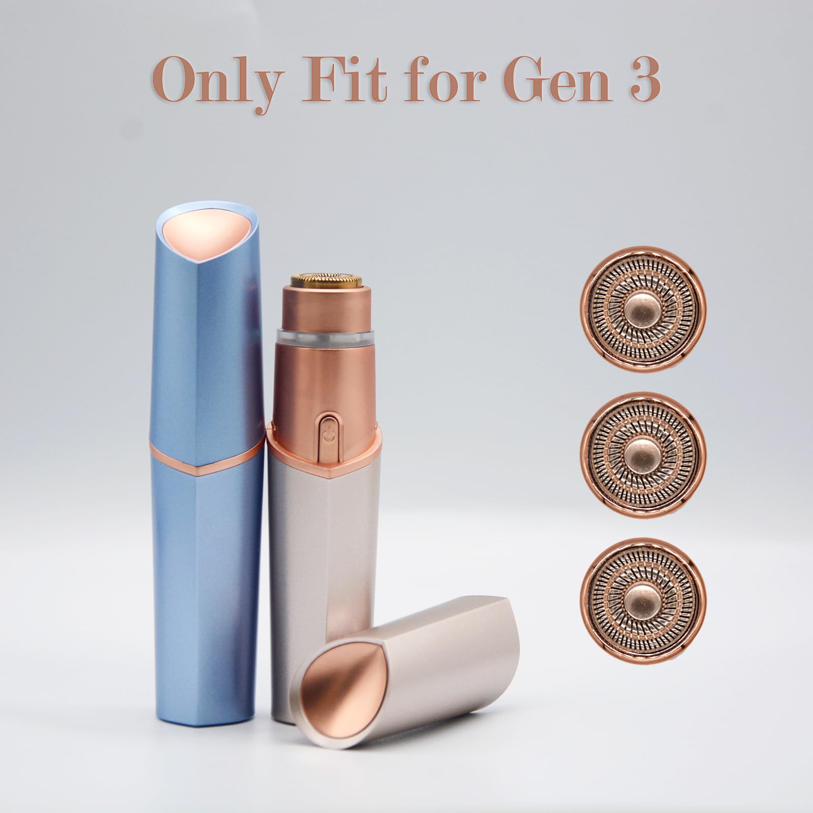 Gen 3 Replacement Heads For Finishing Touch Flawless Generation 3, Compatible With Gen 3 Facial Hair Remover, 4 Pack