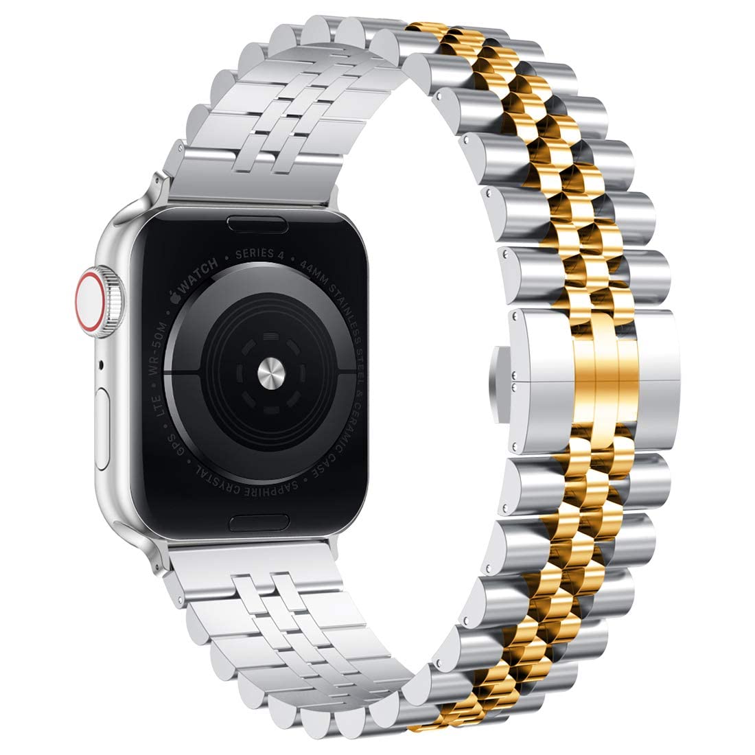 Wolait Compatible With Apple Watch Ultra 2 Band 49Mm 45Mm 44Mm 42Mm,Stainless Steel Heavy Band With Butterfly Folding Clasp Link