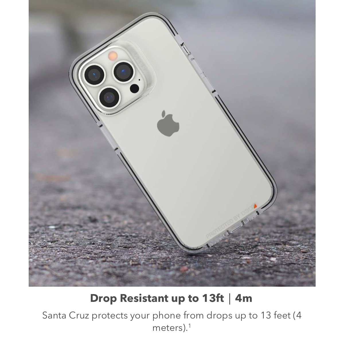 Gear4 Zagg Santa Cruz Case   Sleek, Clear Case That Highlights The D3O Protection Material   For Apple Iphone 13,Black,702008202