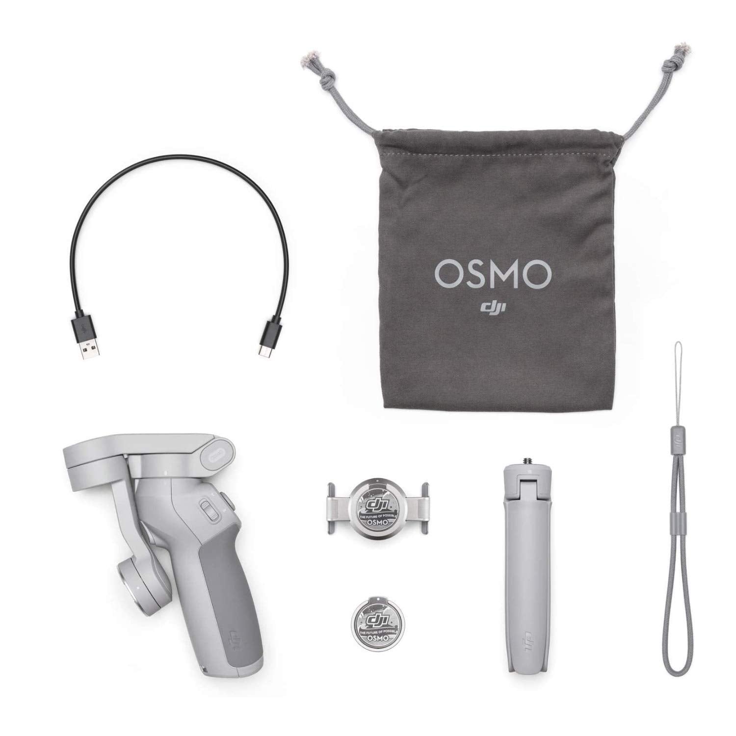 Dji Om 4   Handheld 3 Axis Smartphone Gimbal Stabilizer With Grip, Tripod, Gimbal Stabilizer Ideal For Vlogging, Youtube, Live V