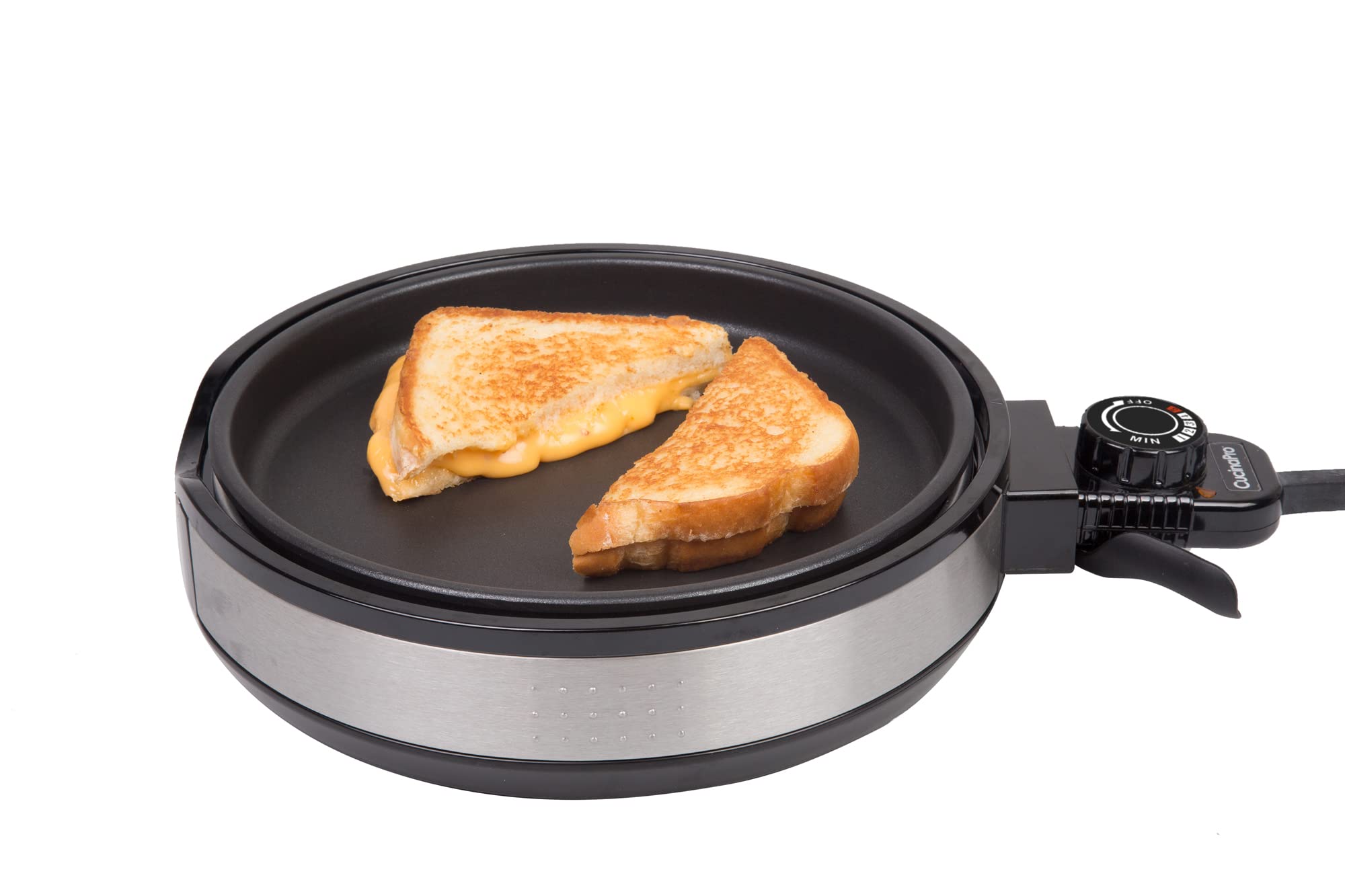 Multi Baker Deluxe- Baking Made Easy- Electric Appliance With Temp Control, 3 Interchangeable Skillets For Grilling Baking Or De