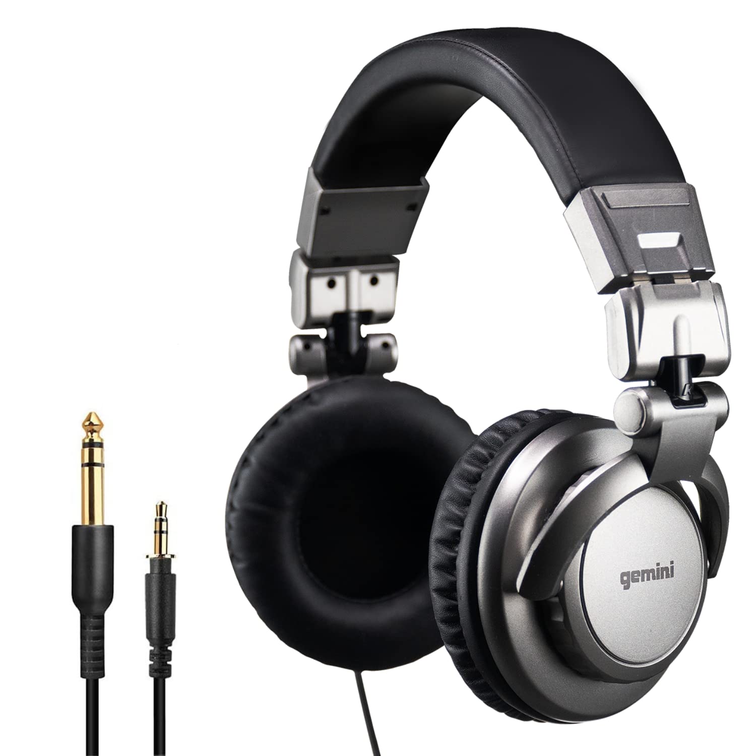 Gemini Professional Wired DJ Headphones - Over-Ear Studio Headphones for Music Production, Podcasting, Recording & Mixing - 57mm