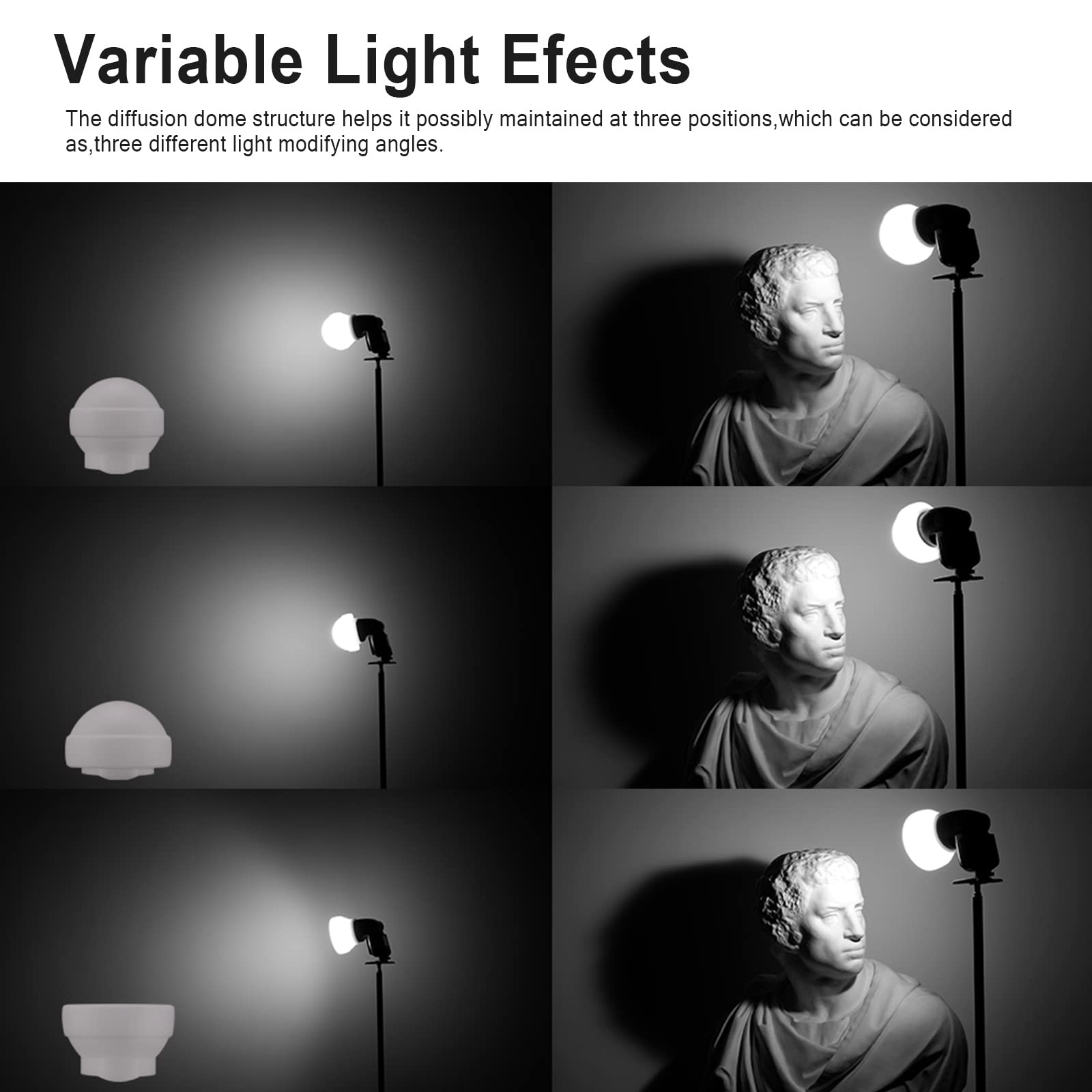 Godox Ak R22 Collapsible Diffusion Dome, Diffuser For Godox V1/ V1Pro Round Head Flash, Godox Ad100Pro, Godox H200R