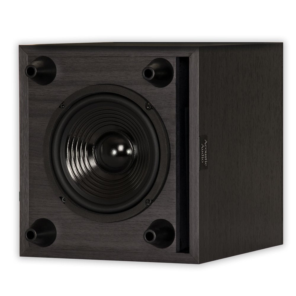 Acoustic Audio Psw 6 Down Firing Powered Subwoofer (Black)