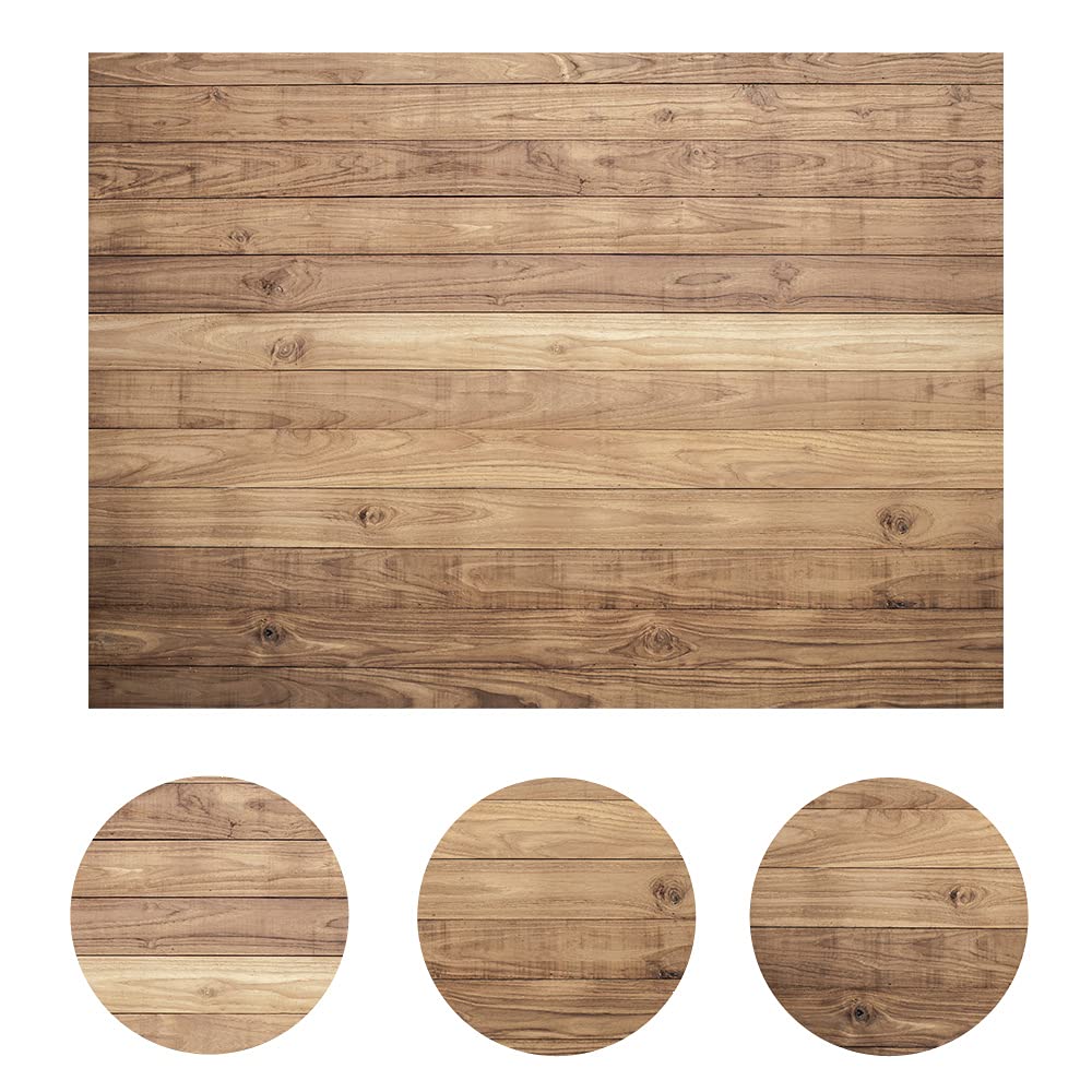 Lywygg 8X8Ft Wooden Backdrop Baby Shower Backdrops Party Decorations Backdrops Props For Studio For Photographers Retro Wood Wal