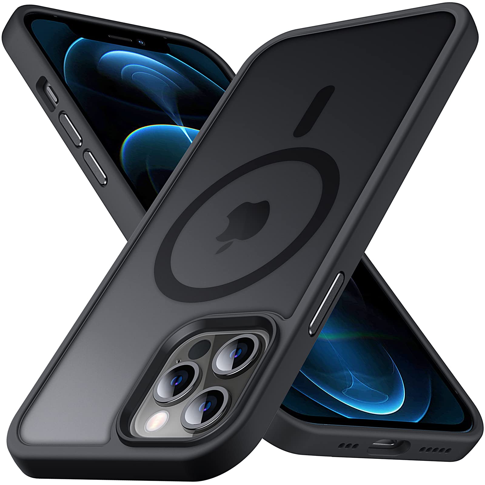 Anqrp Designed For Iphone 12 Pro Max Case, [Support Magsafe] Soft Silicone Slim Anti Scratch Case Compatible With Iphone 12 Pro