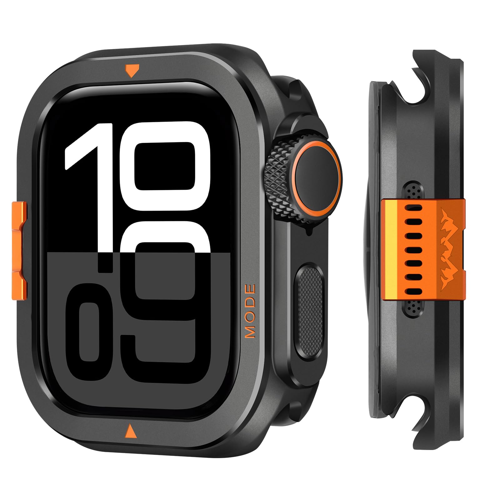 Suphart Metal Bumper Cover Compatible with Apple Watch Series 11/10 Case 46mm, [Turn 46mm into Ultra Look] Rugged Shockproof Pro