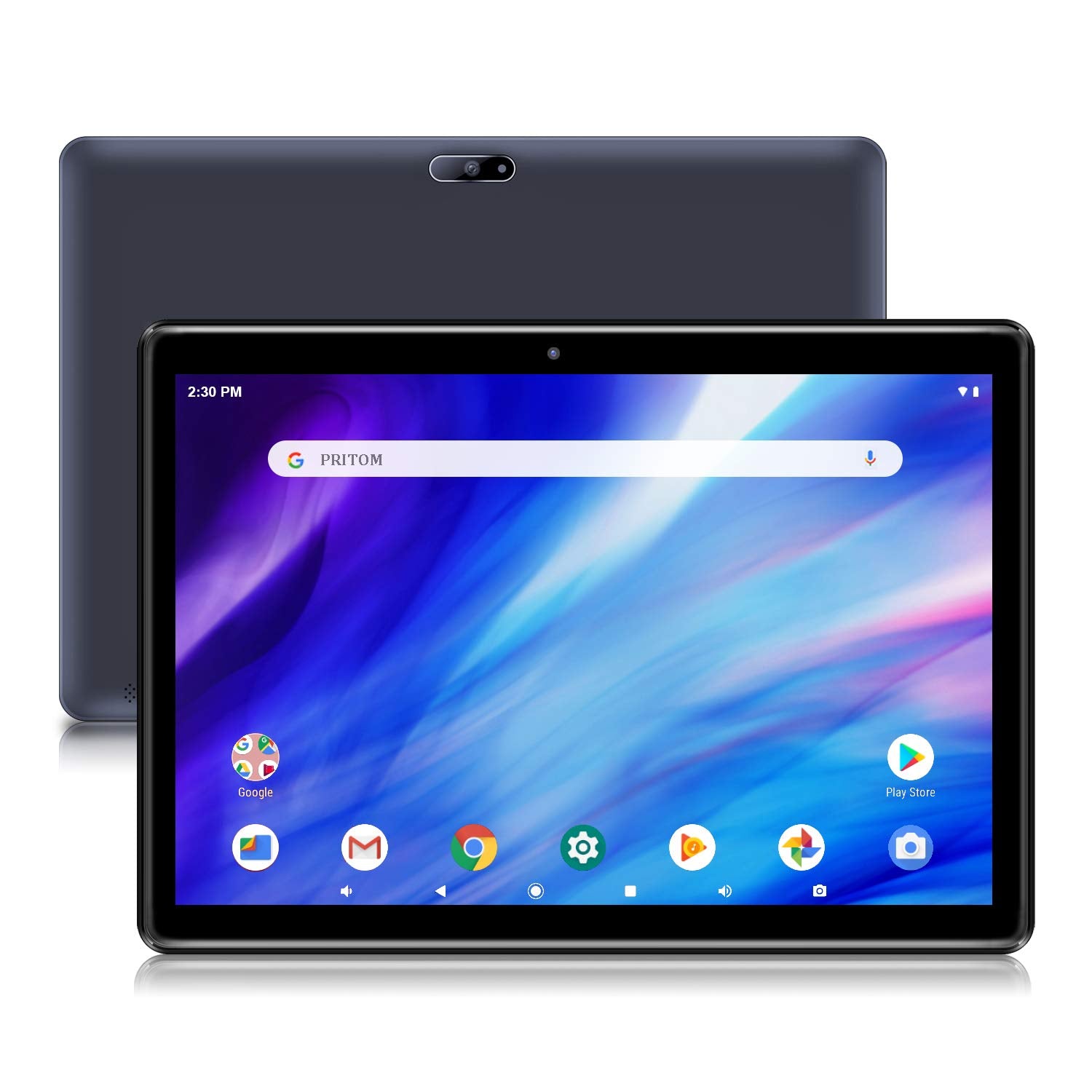 PRITOM Tablet 10 inch, 64GB, Tablet Android, HD IPS Screen, Dual Camera, WiFi, Bluetooth, Tablets with 6000mAh Battery, Touch10 