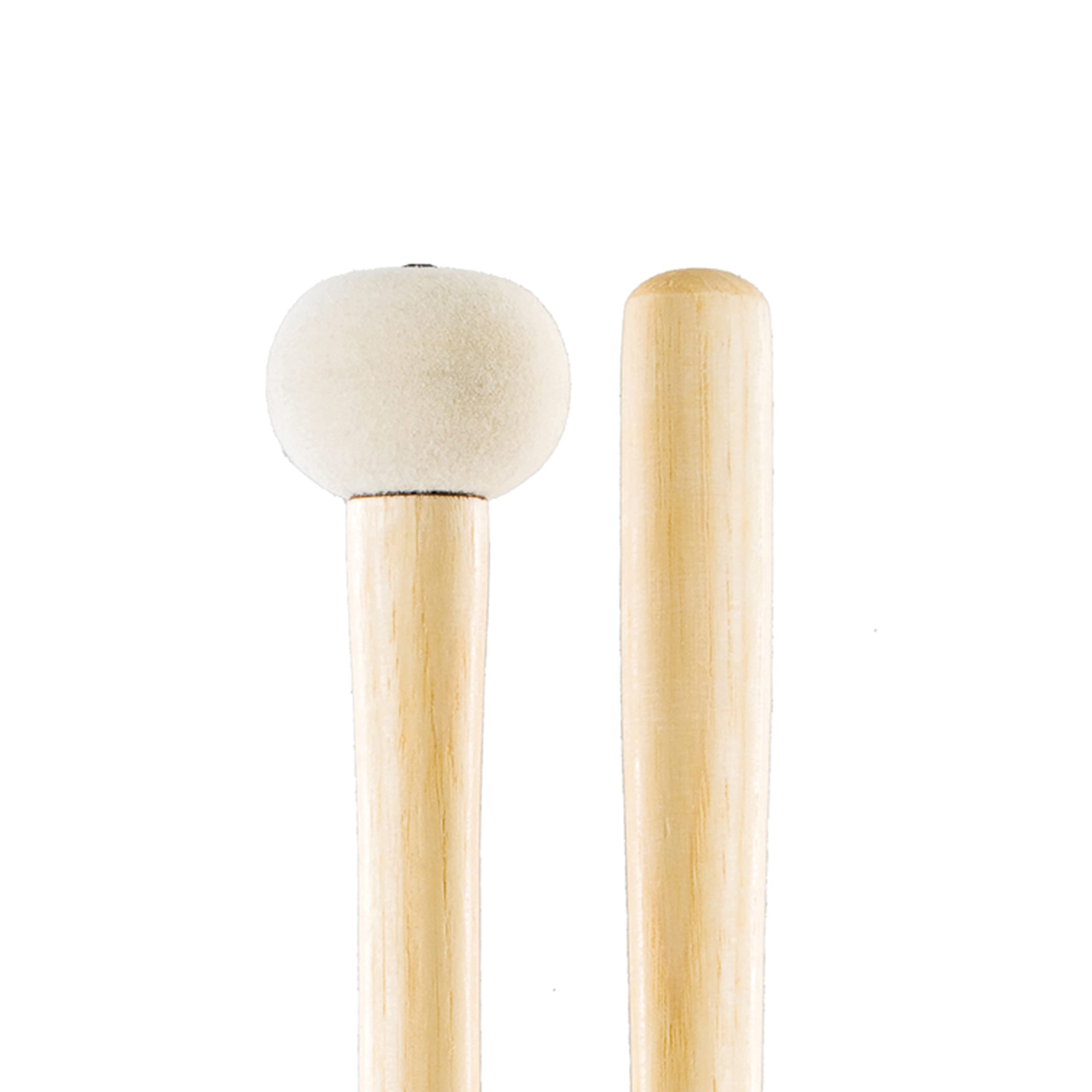 Promark Bass Drum Mallets - Performer Series - Extra Dense Felt Head - Ideal For 20-22 Inch Bass Drums - American Hickory Handle
