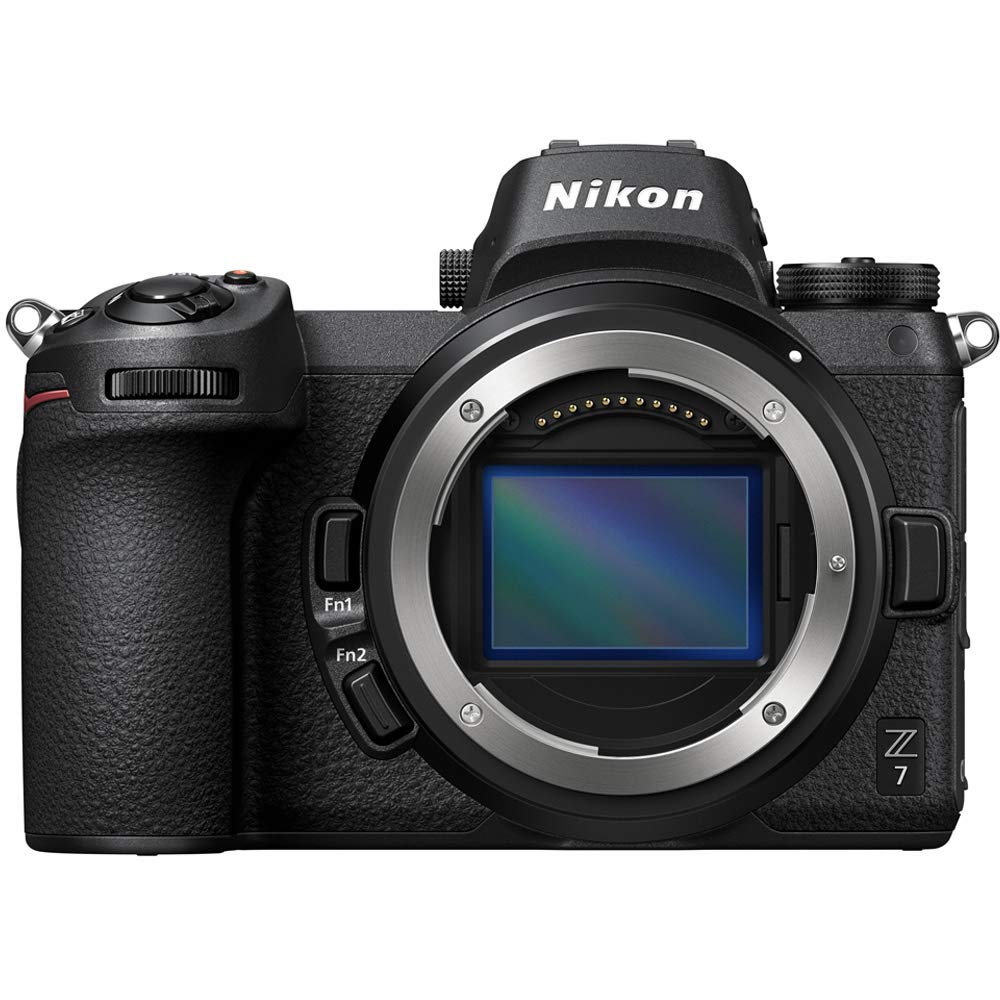 Nikon Z7 Full-Frame Mirrorless Interchangeable Lens Camera with 45.7MP Resolution, Body, Black, 1591