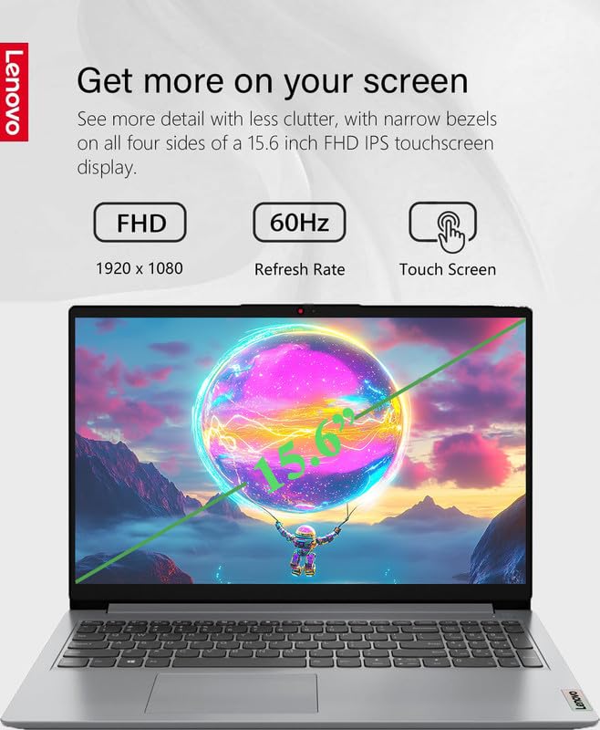 Lenovo 15 Laptop Ideapad For Student&Business, 15.6 Full Hd Touchscreen, Intel 6-Core I3-1215U, 40Gb Ram, 1Tb Pcie Ssd, Wi-Fi