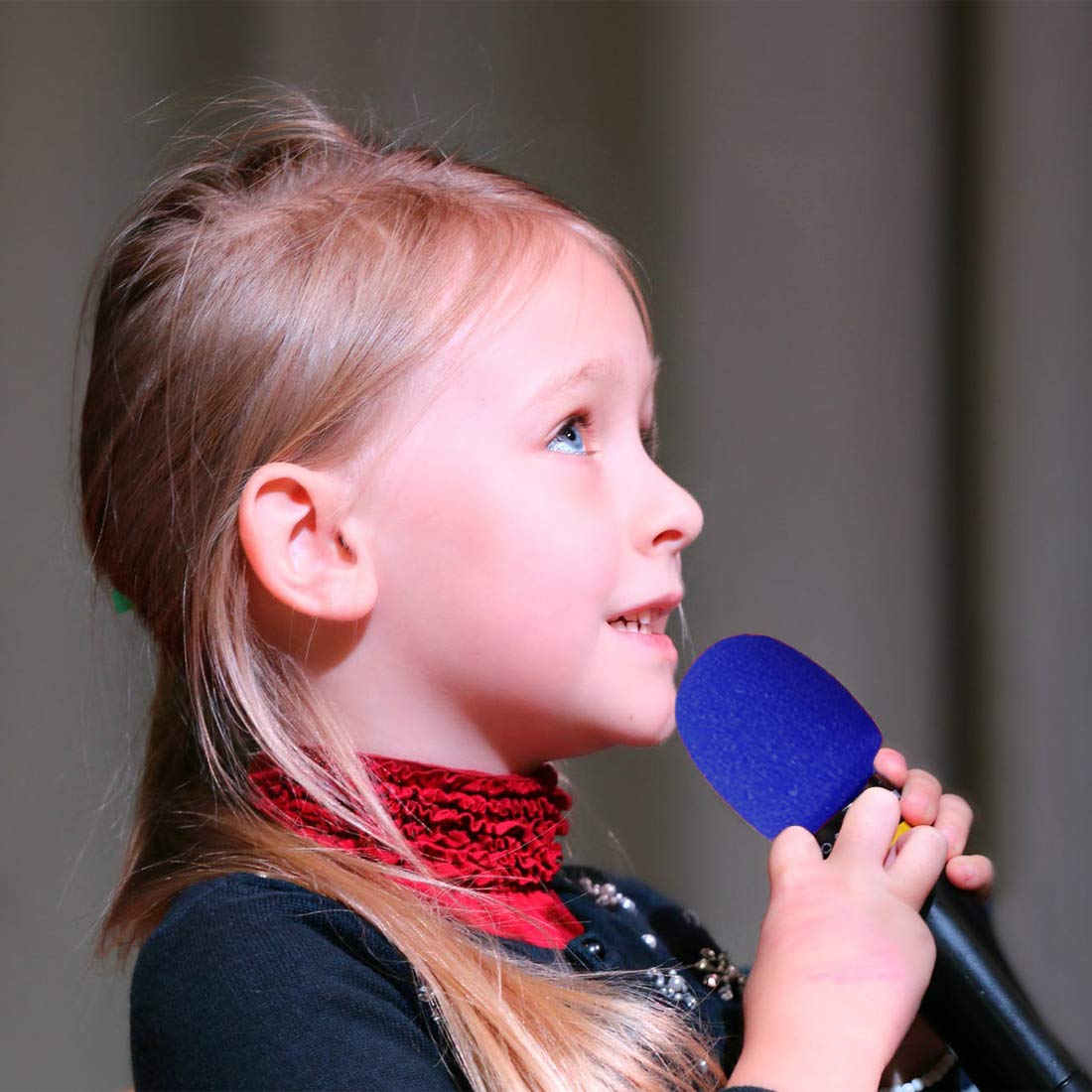 Tunan 9Pcs Handheld Microphone Protection, Silicone Ring, Bottom Rod Sleeve Holder, Windscreen Foam Cover For Ktv Device, Shakep