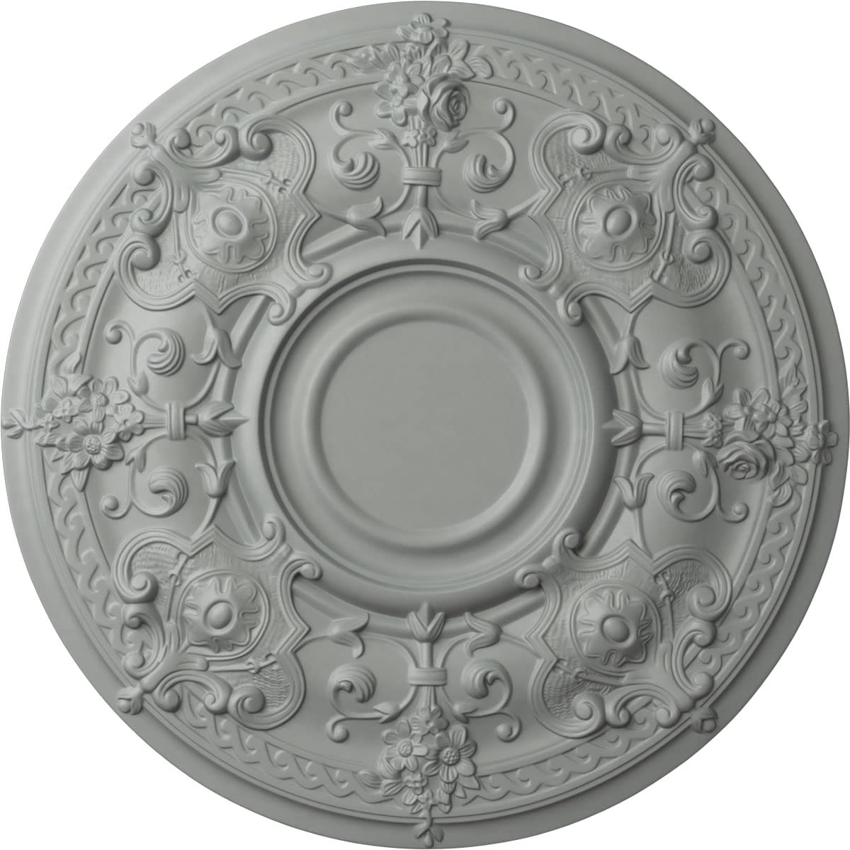 Ekena Millwork Cm28Os Oslo Ceiling Medallion, 28 1/8''Od X 1 3/4''P (Fits Canopies Up To 10 1/2''), Factory Primed