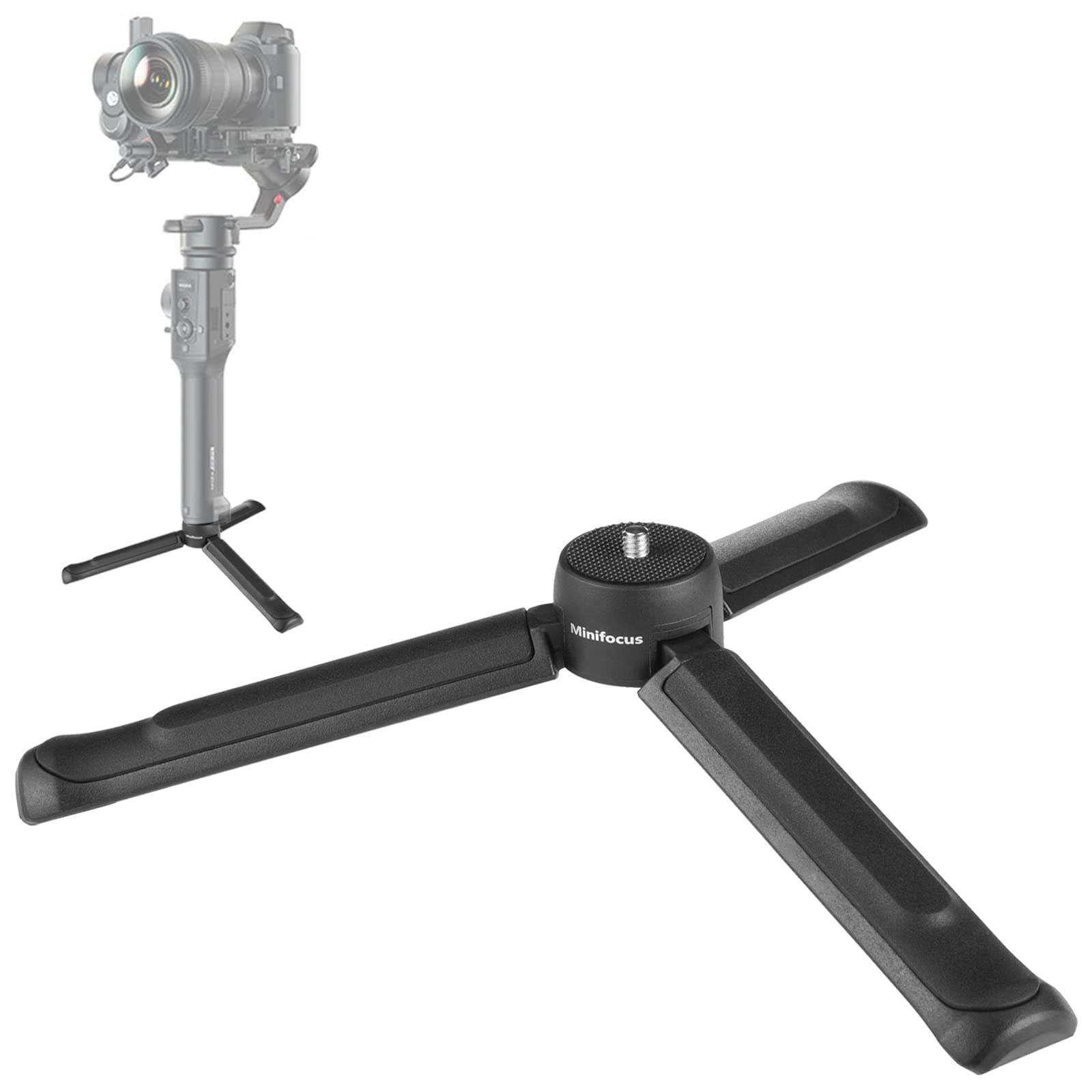 MINIFOCUS Camera Tripod, Desktop Tabletop Stand Compact Tripod with 1/4 Screw, Phone Tripod Stand for Gimbal Stabilizer Webcam P