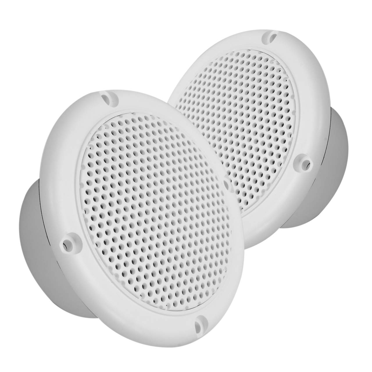 Magnadyne 3 Water Resistant Speakers Dual Cone 50 Watts for Marine, RVs, & Hot Tubs Grills Included - Pair