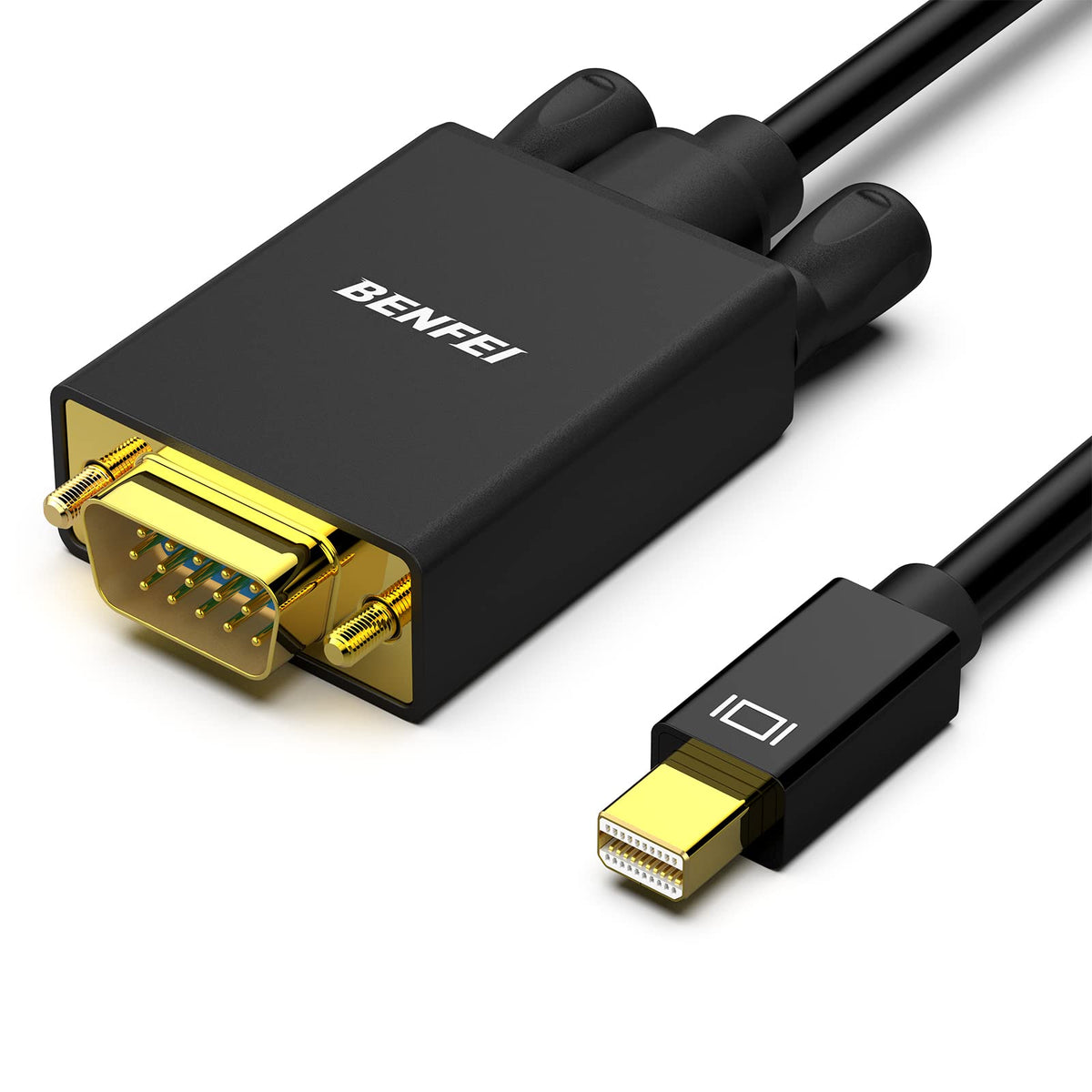 Benfei Mini Displayport To Vga 3 Feet Cable, Mini Displayport To Vga Cable (Thunderbolt 2 Compatible) With Macbook Air/Pro, Surf