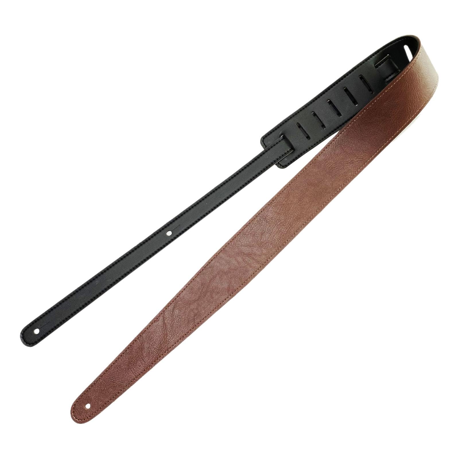 CALANDIS?Double Sided Guitar Strap Leisure for Classical Guitars Electric Guitar Bass Deep Brown | Straps | Parts & Accessories 