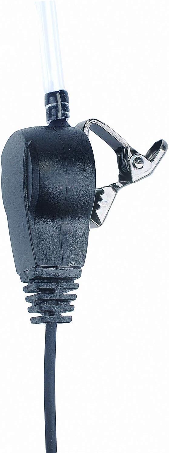 Airsn 2 Pin Fbi Earpiece For Walkie Talkie With Clear Sound Ptt Mic&Soft And Comfort Acoustic Tube For Uv 5R Bf F8Hp Bf 888S, Kenwood Tk3230 Two Way Radio (2 Packs)