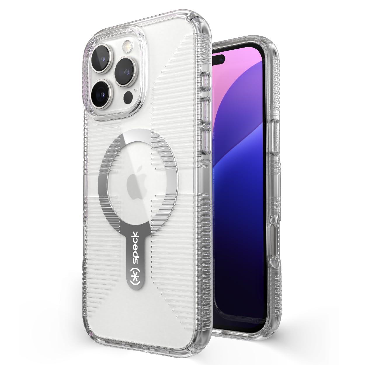 Speck Clear iPhone 16 Pro Max Case - Slim Phone Case iPhone 16 Pro Max - iPhone 16 Pro Max Phone Case - MagSafe - GemShell - Cry