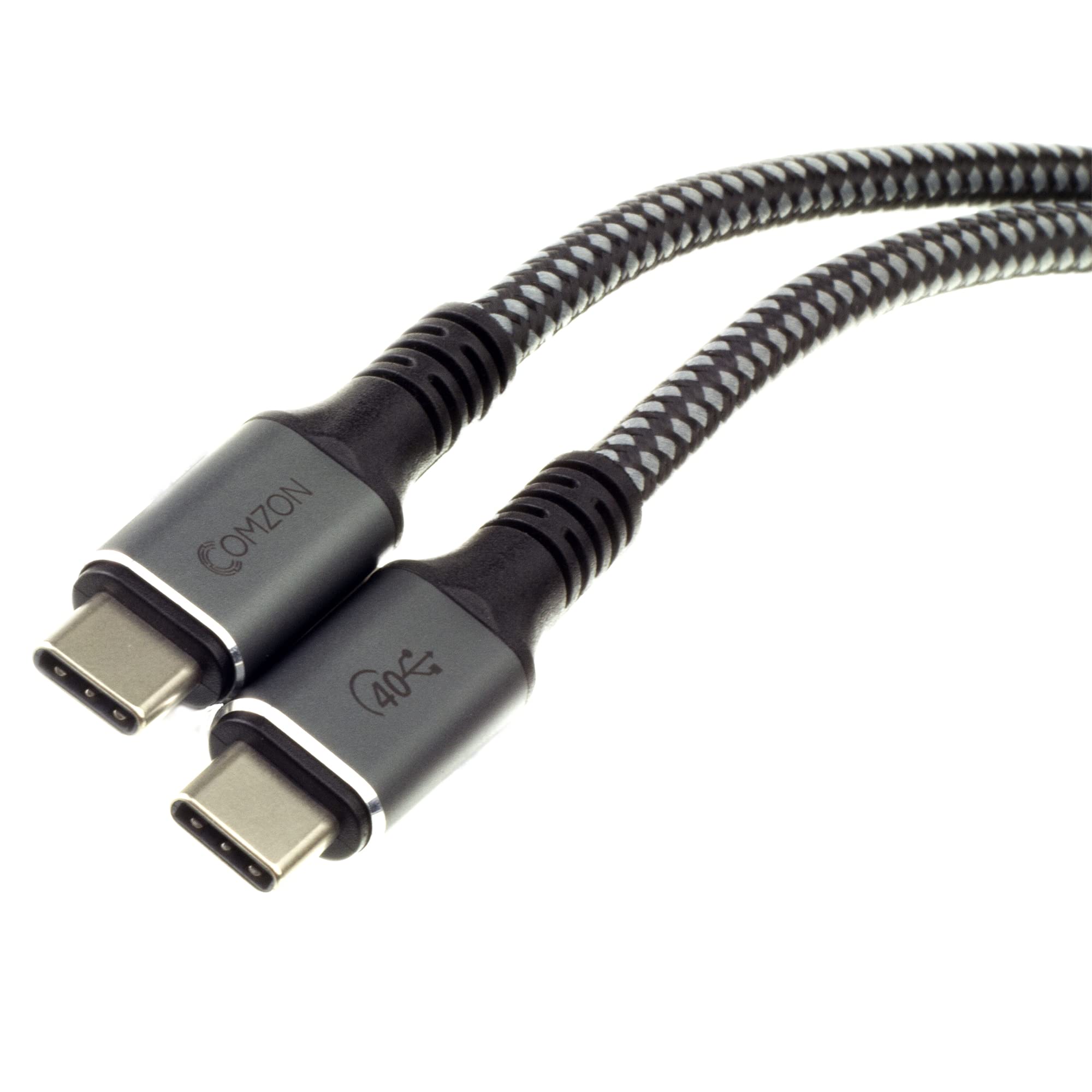 COMZON USB C to USB C Cable USB4 40Gbps/100 watt Type C Fast Charging Cable, USB C Cable USB C AdapterType C Male to Male, Braid