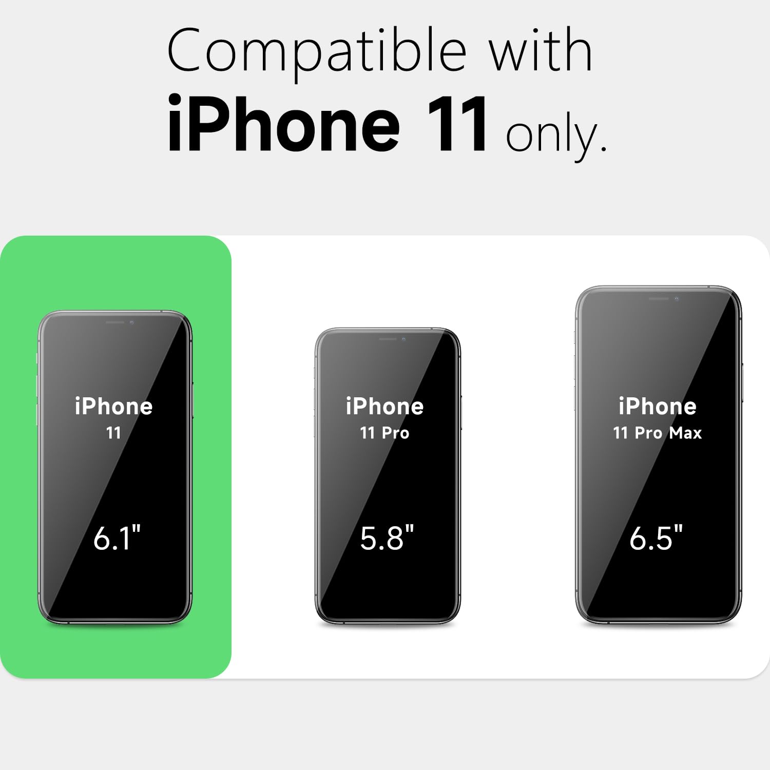 Loeoel For Iphone 11 Case Clear, Transparent Hybrid 11 Case [Hard Plastic & Soft Silicone Bumper] Acrylic Non Yellowing Thin Sli