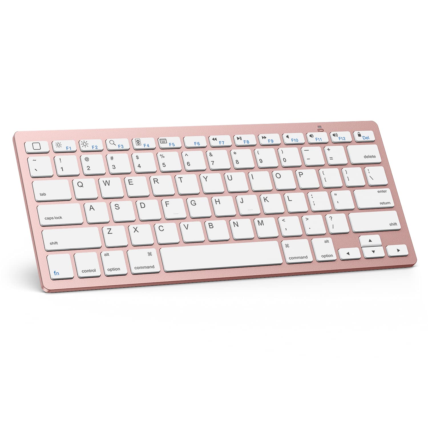 Omoton Bluetooth Keyboard For Ipad 10Th Generation, Ipad 10.2 (9Th/8Th/7Th), Ipad Pro 13/12.9/11 Inch, Ipad Air 13/11 Inch, Ipad Air 5Th/4Th, Ipad Mini And More Bluetooth Enabled Devices, Pink Gold
