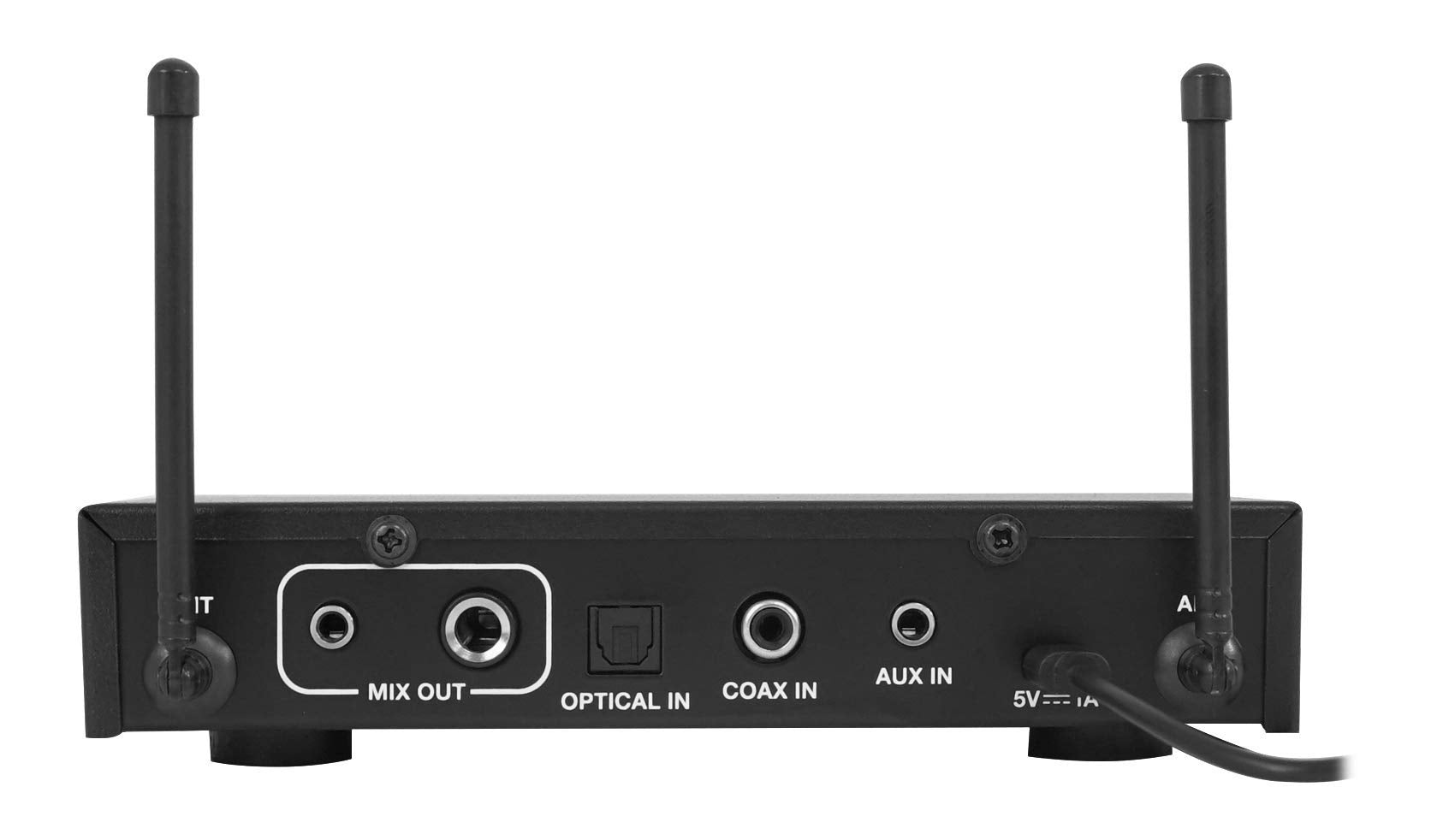 Rockville Rki60 Dual Uhf 8 Chan Wireless Microphone Karaoke Interface+Mic Mixer ,Black