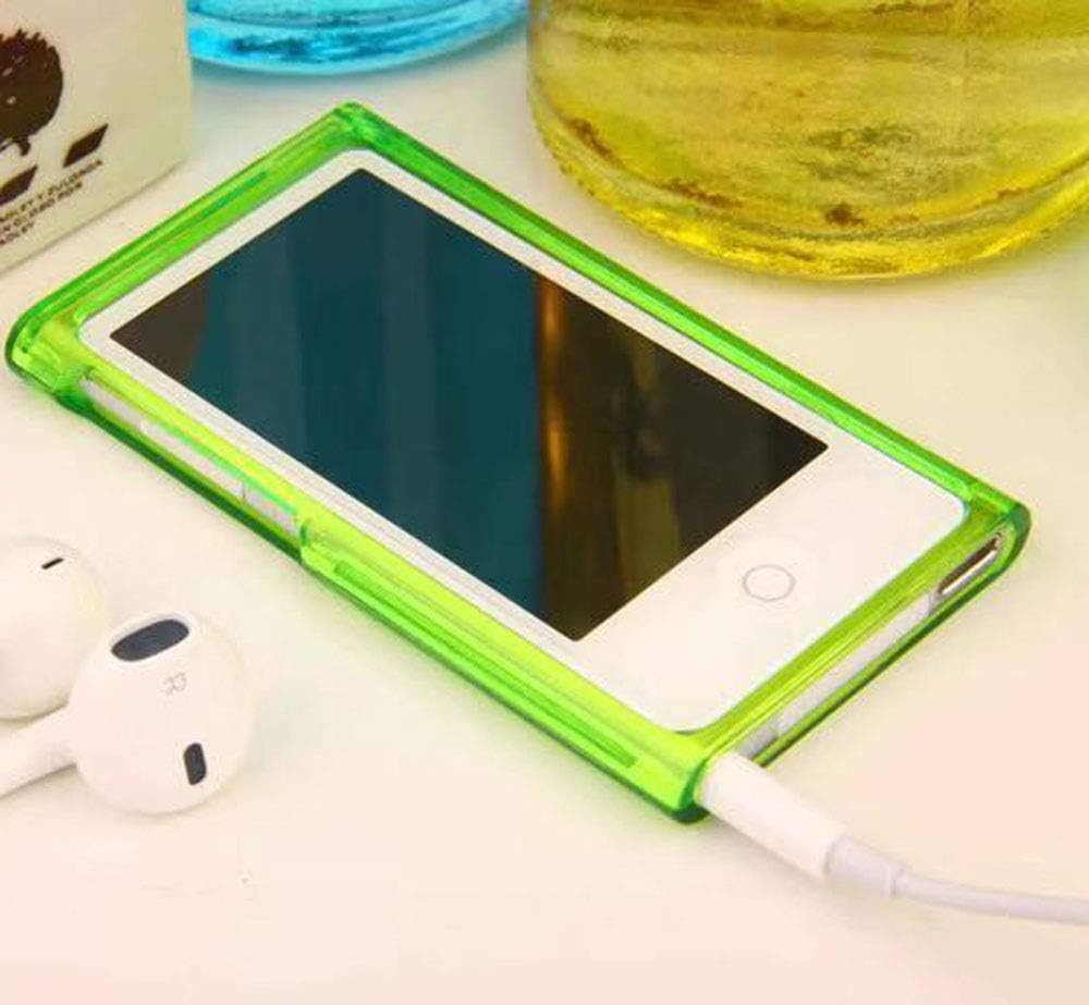 For New Ipod Nano 7 8 Case, Crystal Clear Transparent Full Hard Cover Case For Apple Ipod Nano 7 7Th Gen 8 8Th Generation (Green